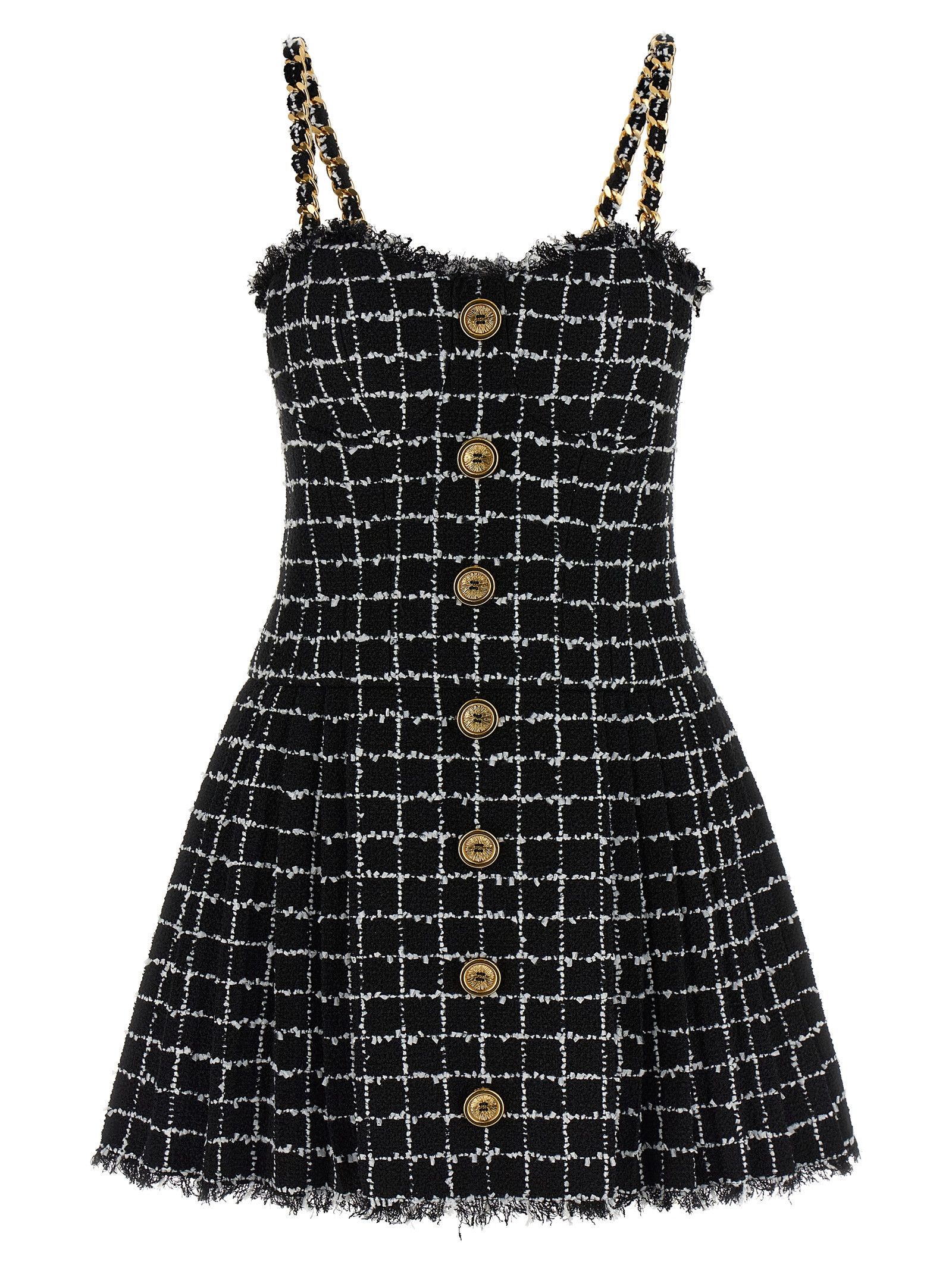 Balmain Tweed Dress Size XS / US 0-2 / IT 36-38 - 1 Thumbnail