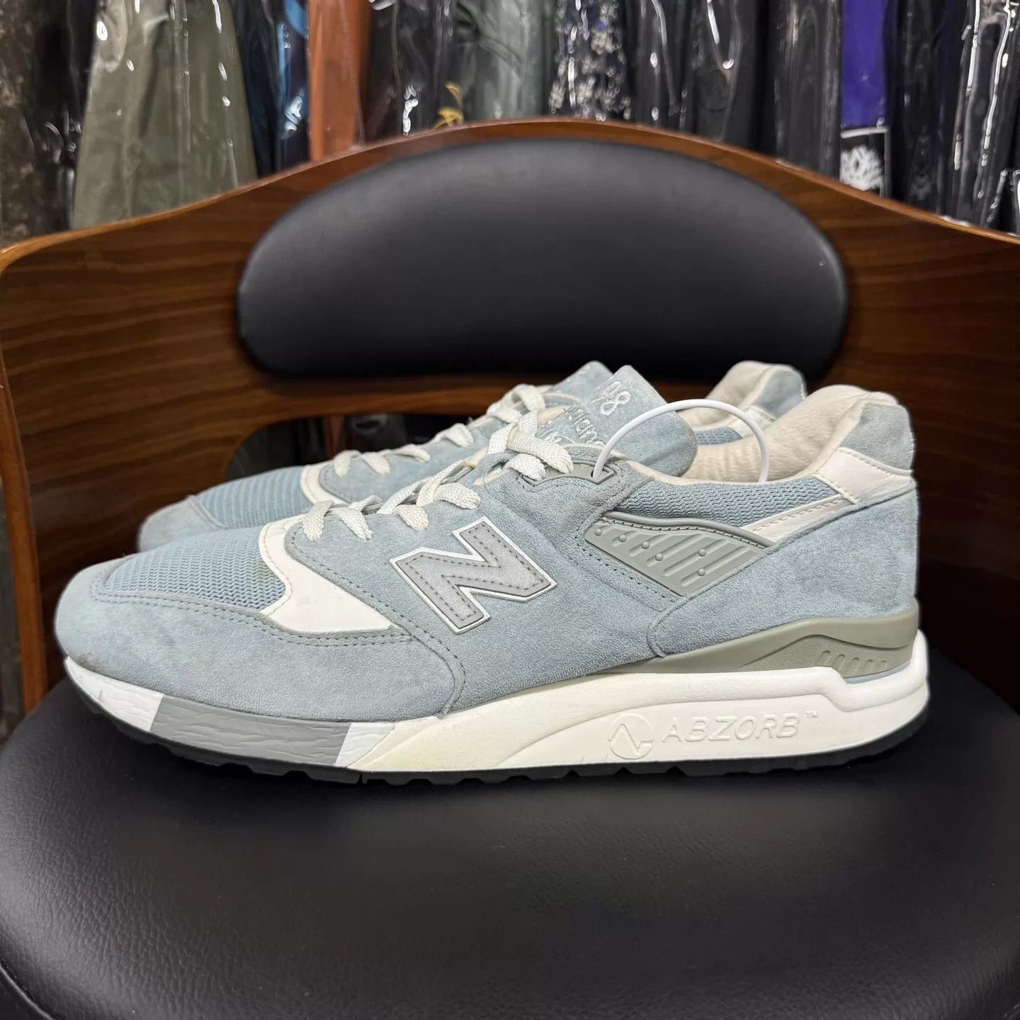 New Balance NB998 Pool Blue 45 Worn Very Few Times Size US 12 / EU 45 - 6 Thumbnail