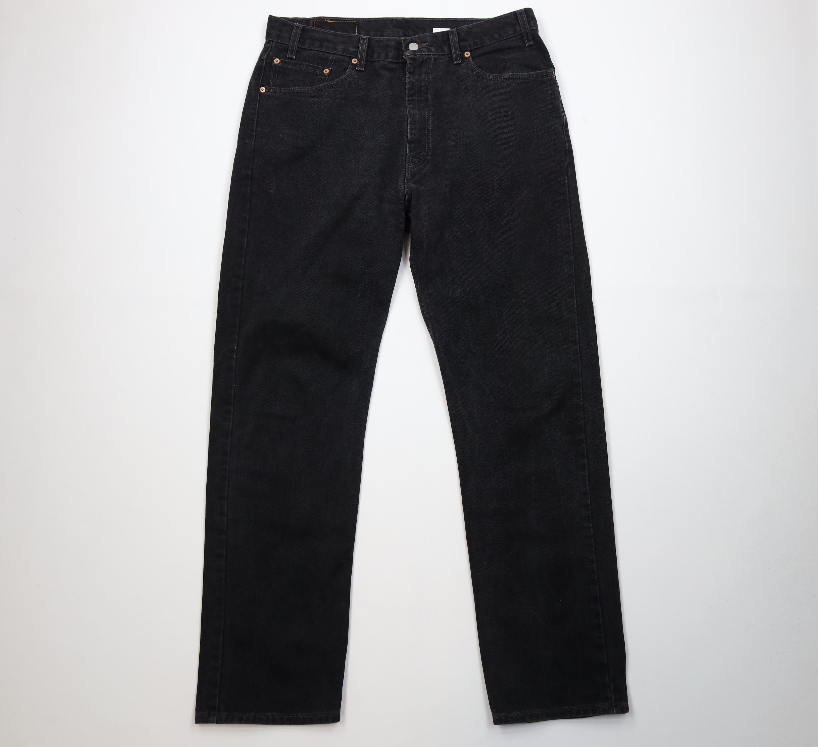 Levi's Vintage Y2K Levis 505 Straight Leg Denim Jeans Black USA Size US 38 / EU 54 - 1 Thumbnail