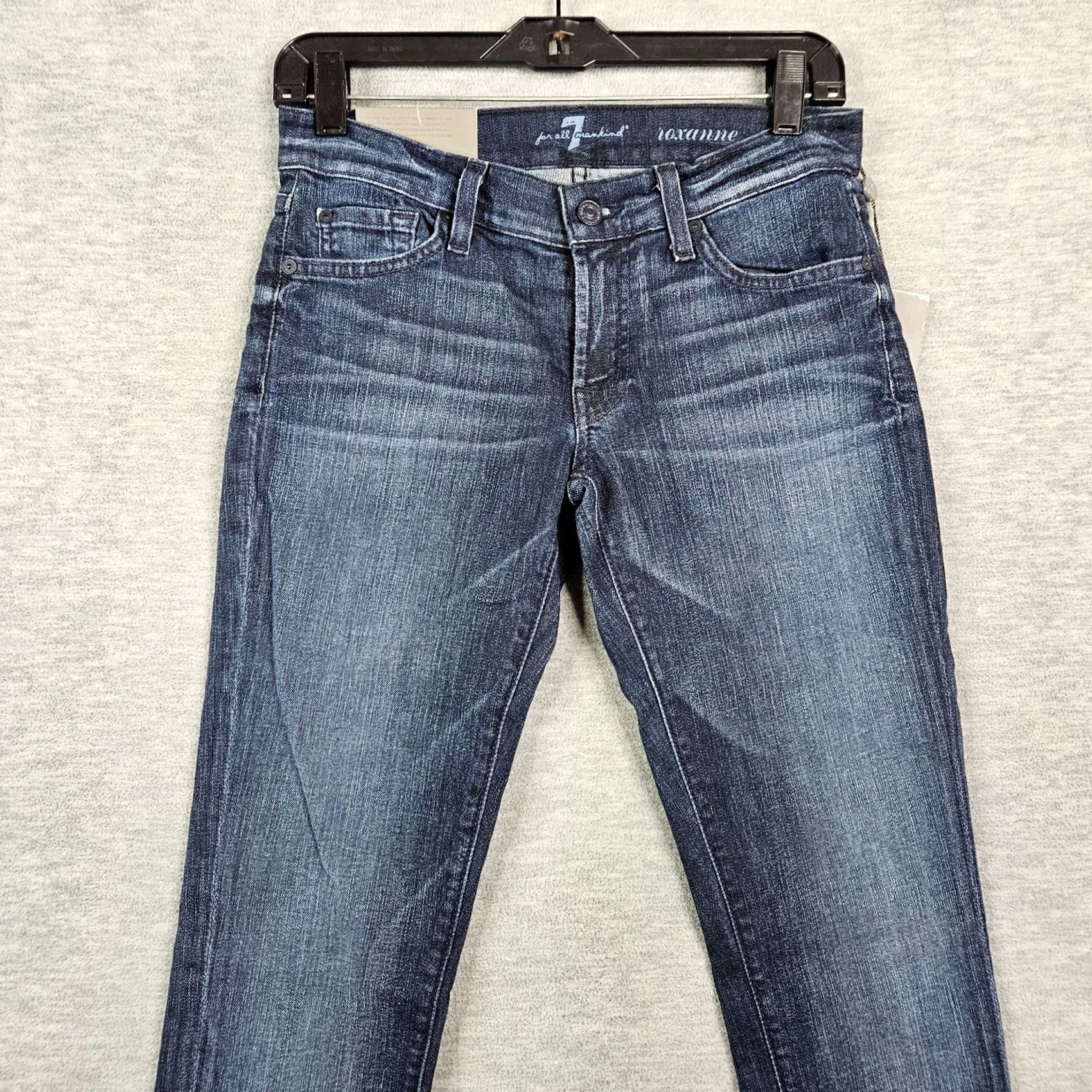 7 For All Mankind 7 For All Mankind Roxanne Skinny Jeans Blue 27 NEW Women Regular Casual Denim Cotton/Spandex 5-Pocket Size 27" / US 4 / IT 40 - 6 Thumbnail