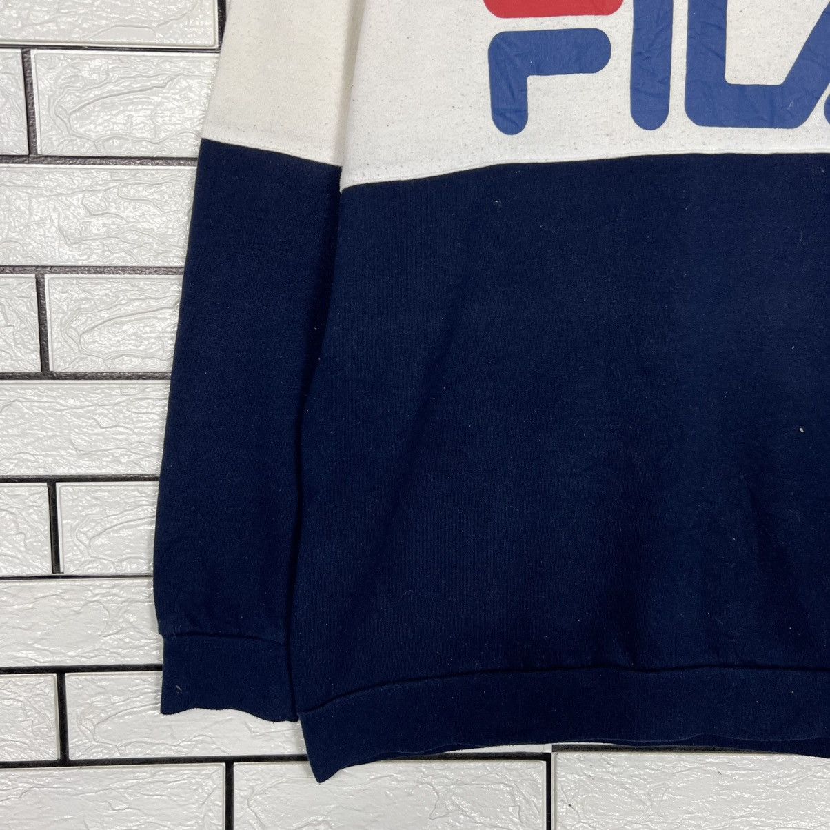 Fila FILA Big Logo Colorblock Crewneck Sweatshirt #4271-C194 Size US L / EU 52-54 / 3 - 7 Thumbnail