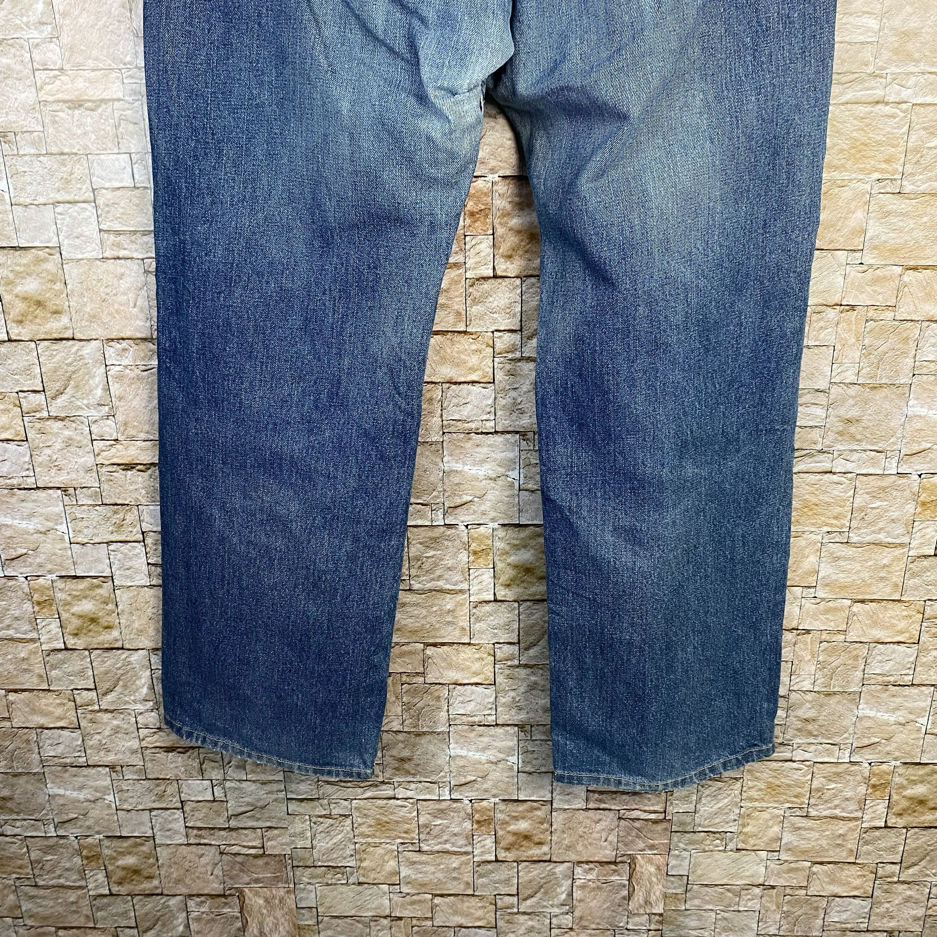 Vintage Japan vintage Blue Denim Pants #7589 Size US 34 / EU 50 - 14 Thumbnail