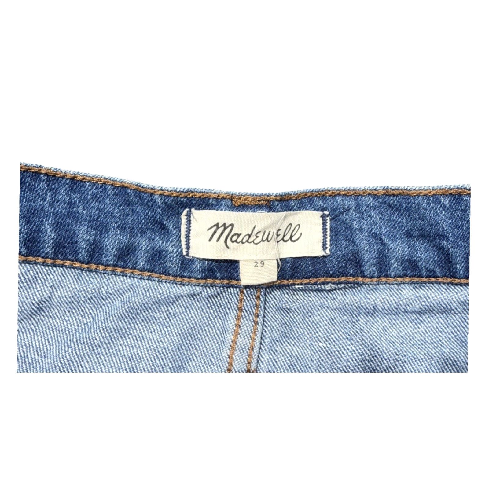 Madewell Madewell Skirt A-Line Denim Blue 29 Women Short Lined Pieced Edition Rigid® (if applicable) Size 29" - 7 Thumbnail
