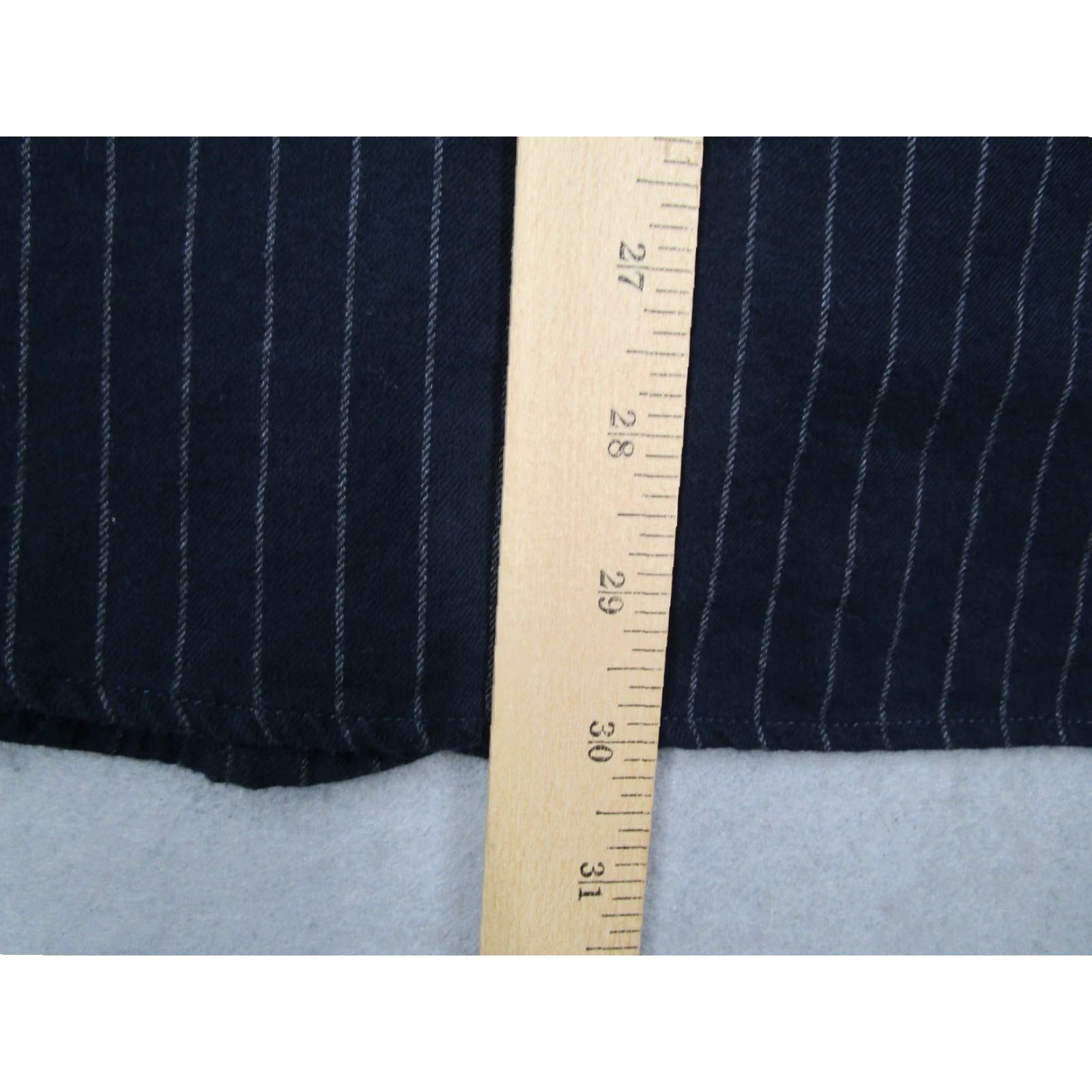 UNTUCKit VINTAGE UNTUCKit Men's Blue Pinstripe Flannel Shirt 2XL Long Sleeve Button Up Casual Classic Size US XXL / EU 58 / 5 - 7 Thumbnail