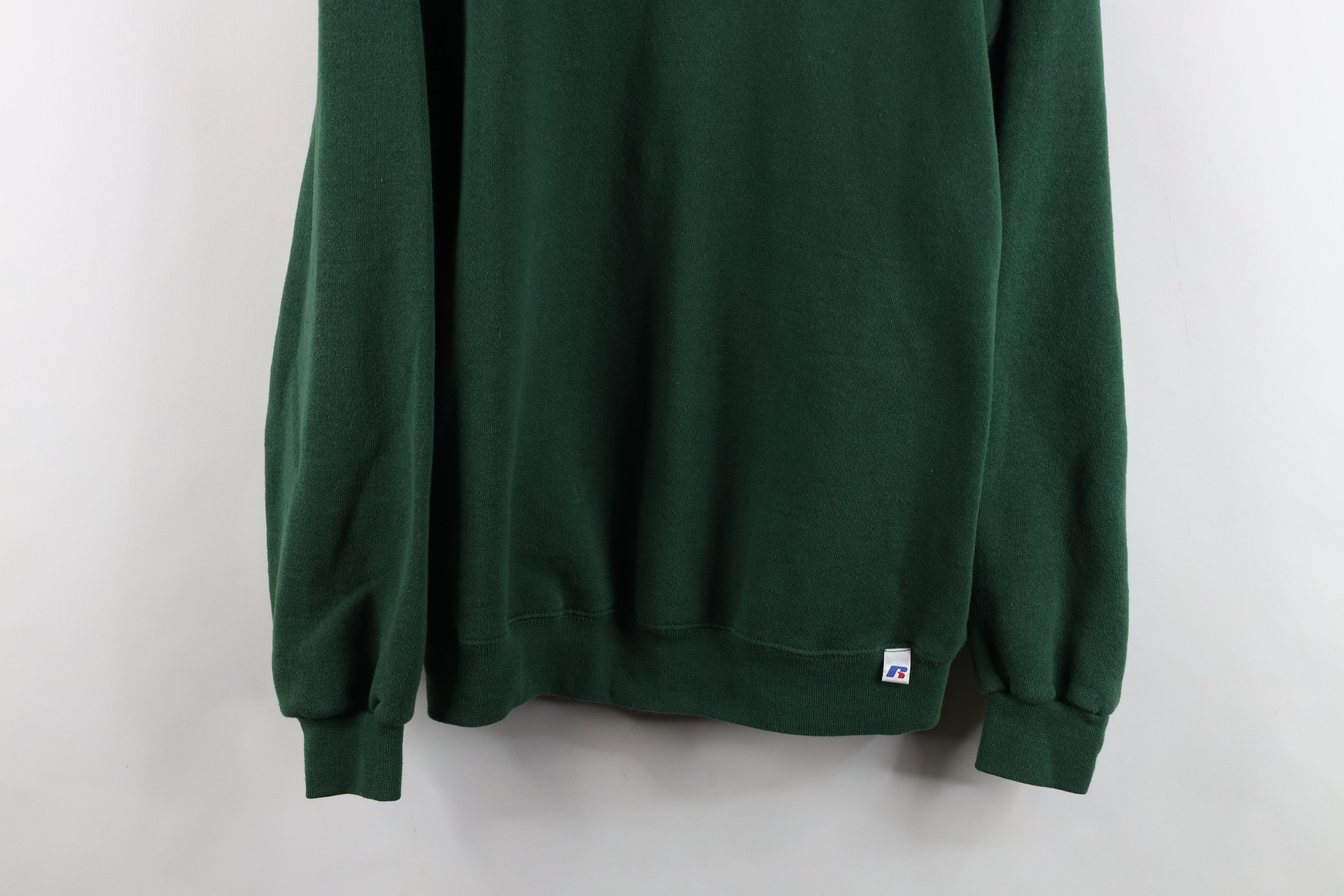 Russell Athletic Vintage 90s Russell Athletic Blank Crewneck Sweatshirt Green Size US L / EU 52-54 / 3 - 3 Thumbnail