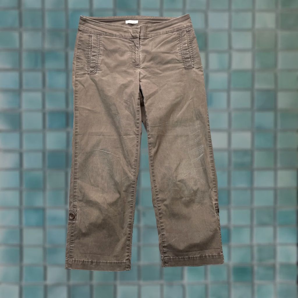 Eileen Fisher Eileen Fisher Pants Womens XS Brown Capri Cotton Spandex Stretch Cuffed Straight Inseam 23 in Caprilike Size 30" / US 8 / IT 44 - 1 Thumbnail
