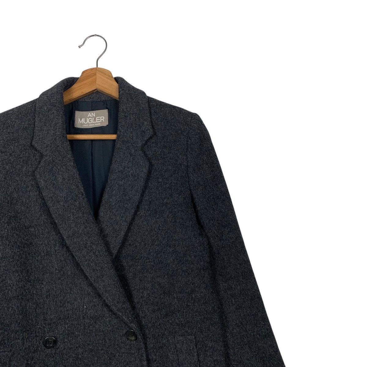 Japanese Brand An Mugler Double Breasted Wool Women Coat Size M / US 6-8 / IT 42-44 - 5 Thumbnail