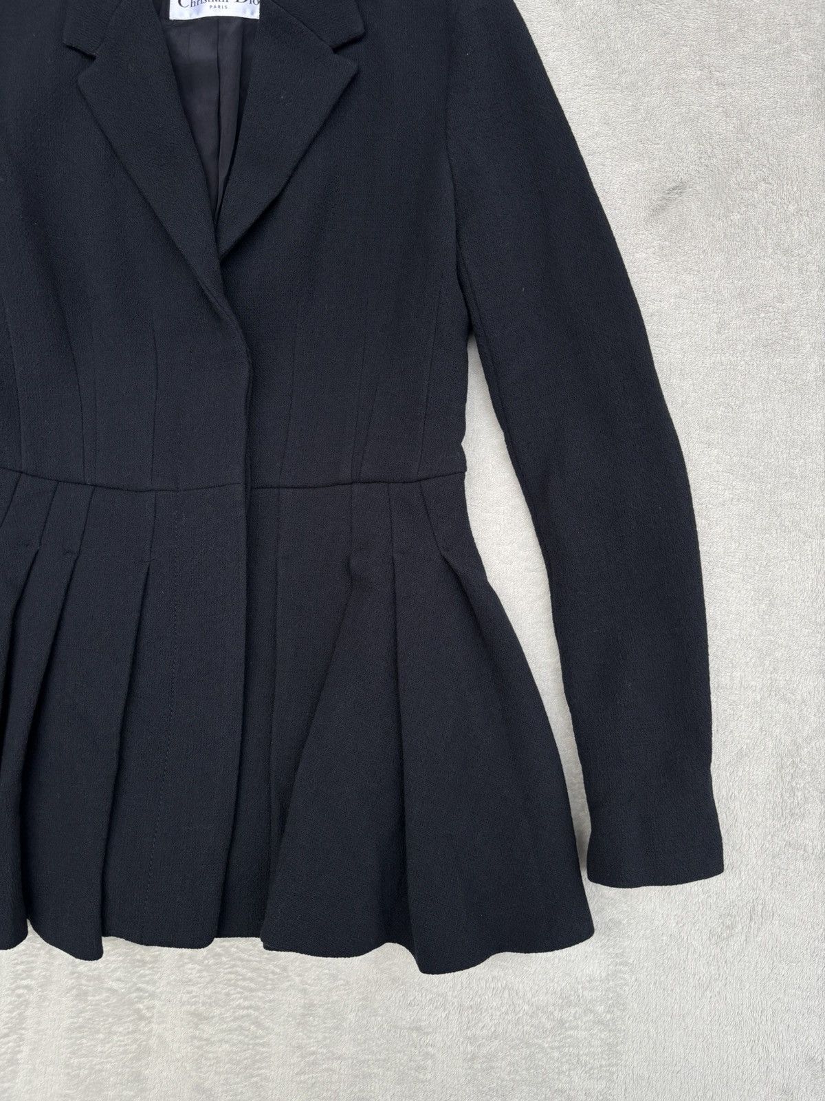 Dior Resort 2016 Dior by Raf Simons Pleated Peplum Jacket Size M / US 6-8 / IT 42-44 - 7 Thumbnail