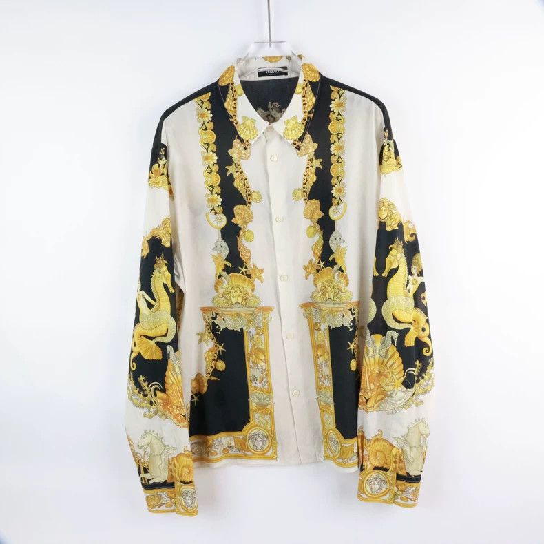Versace Versace Silk shirt Size US L / EU 52-54 / 3 - 1 Thumbnail
