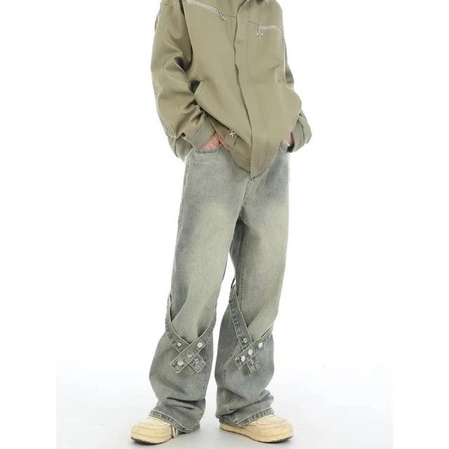 Japanese Brand × Jean Loose Strap Design Trousers Jeans Size US 30 / EU 46 - 1 Thumbnail