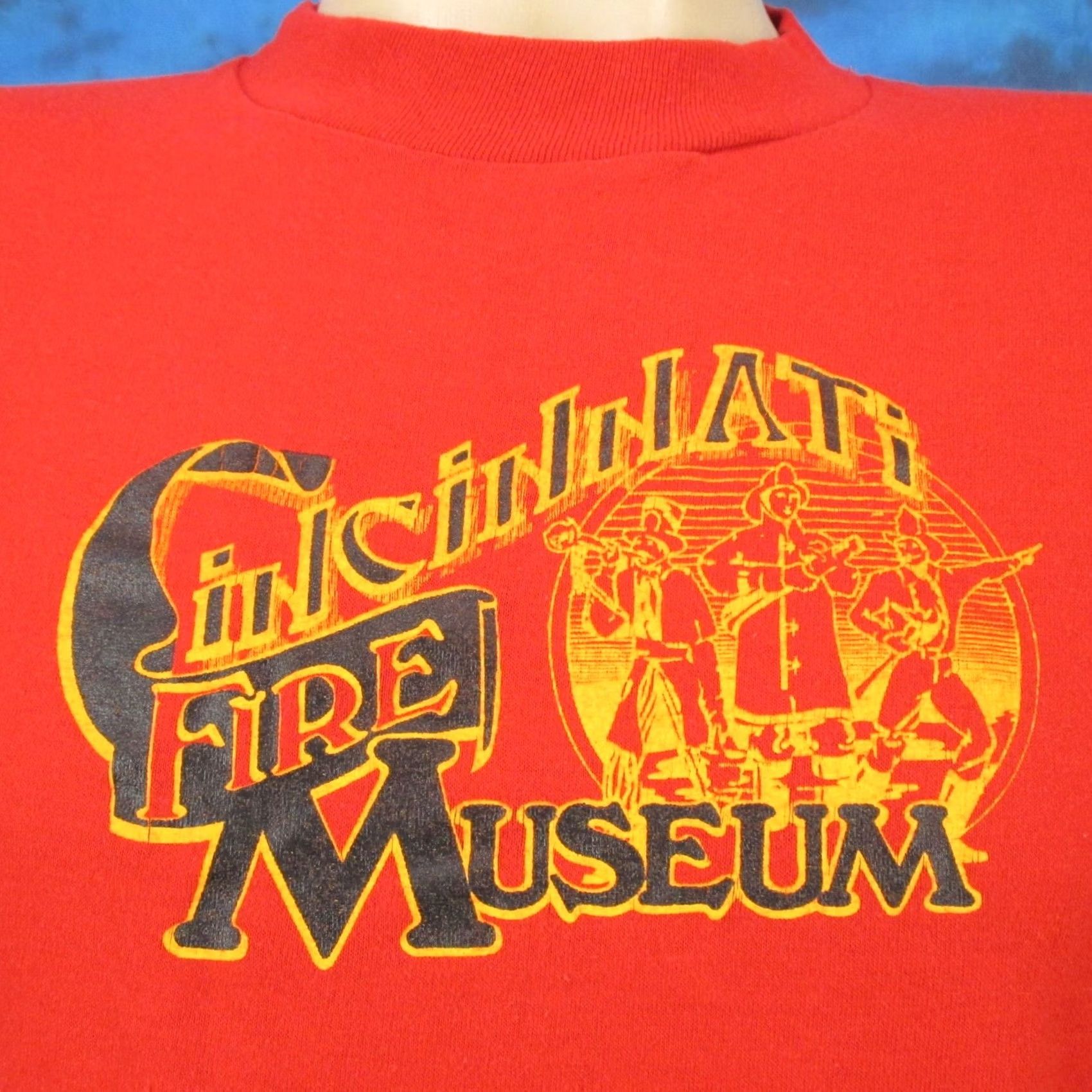 Vintage VINTAGE 80s CINCINNATI FIRE MUSEUM T-Shirt SMALL ohio fighter Men Red Size US S / EU 44-46 / 1 - 2 Thumbnail