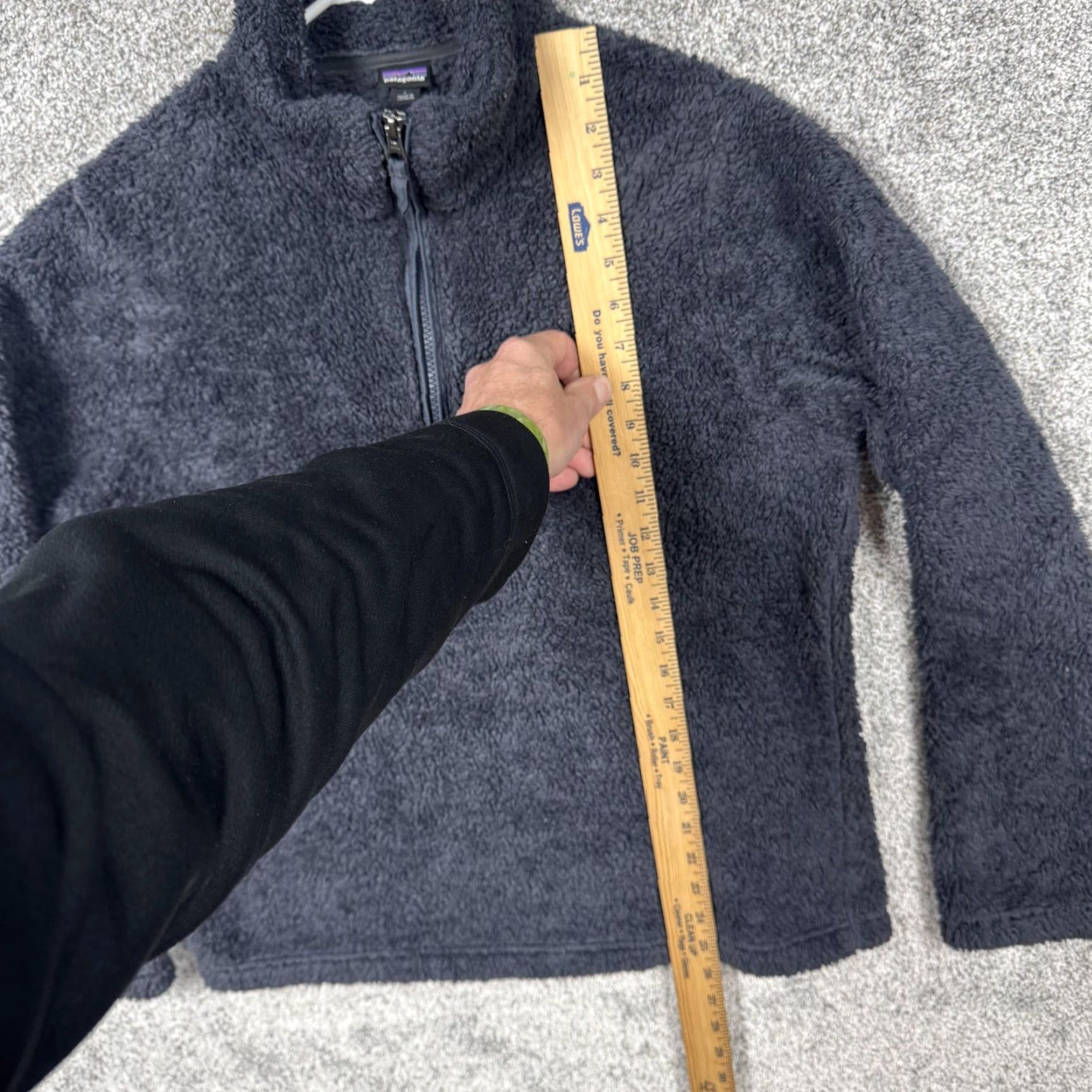 Patagonia Patagonia Women's Jacket L Blue Fleece 1/4 Zip Pullover Cozy Warm Los Gatos Size L / US 10 / IT 46 - 2 Thumbnail