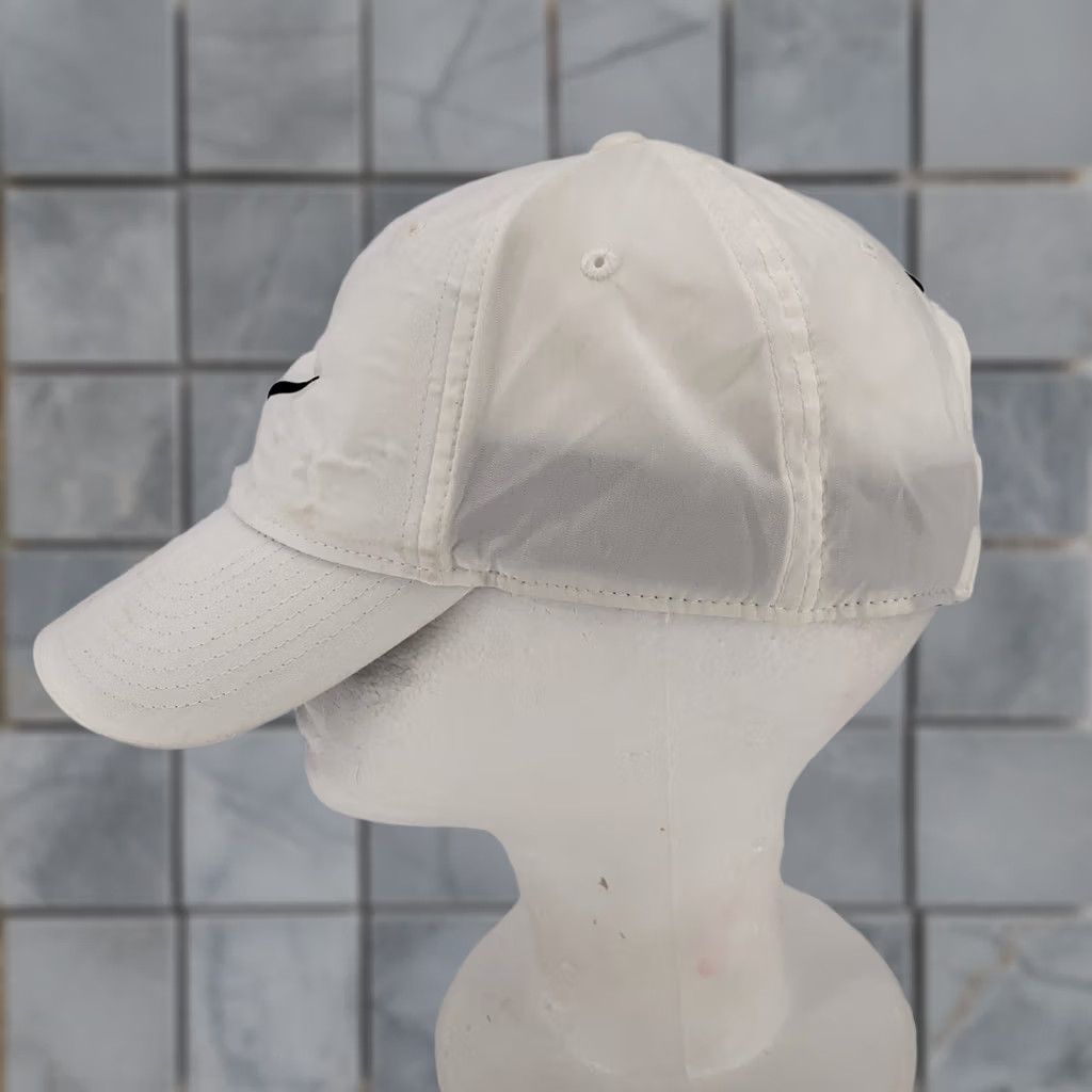 Nike Nike White Legacy91 Dri-FIT Hat Cap Strap Back Black Swoosh Mens Golf Athletic Cap Size ONE SIZE - 1 Thumbnail