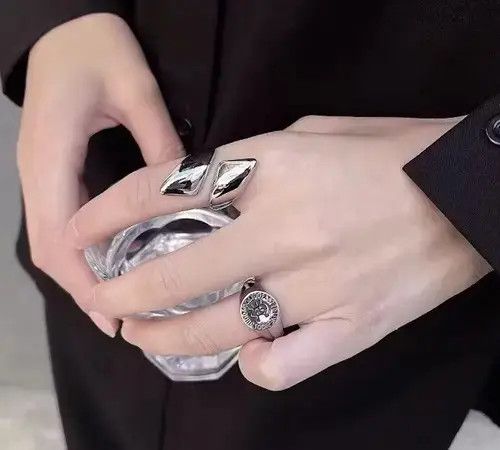 Japanese Brand × Jewelry Fashion punk aesthetic chunky ring Size ONE SIZE - 2 Thumbnail
