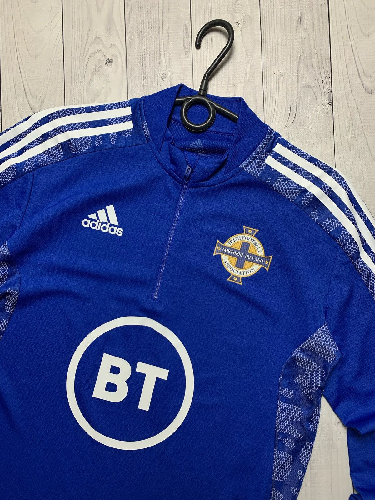 Adidas Adidas Northern Ireland blue track jacket long sleeve size S Size US S / EU 44-46 / 1 - 2 Thumbnail