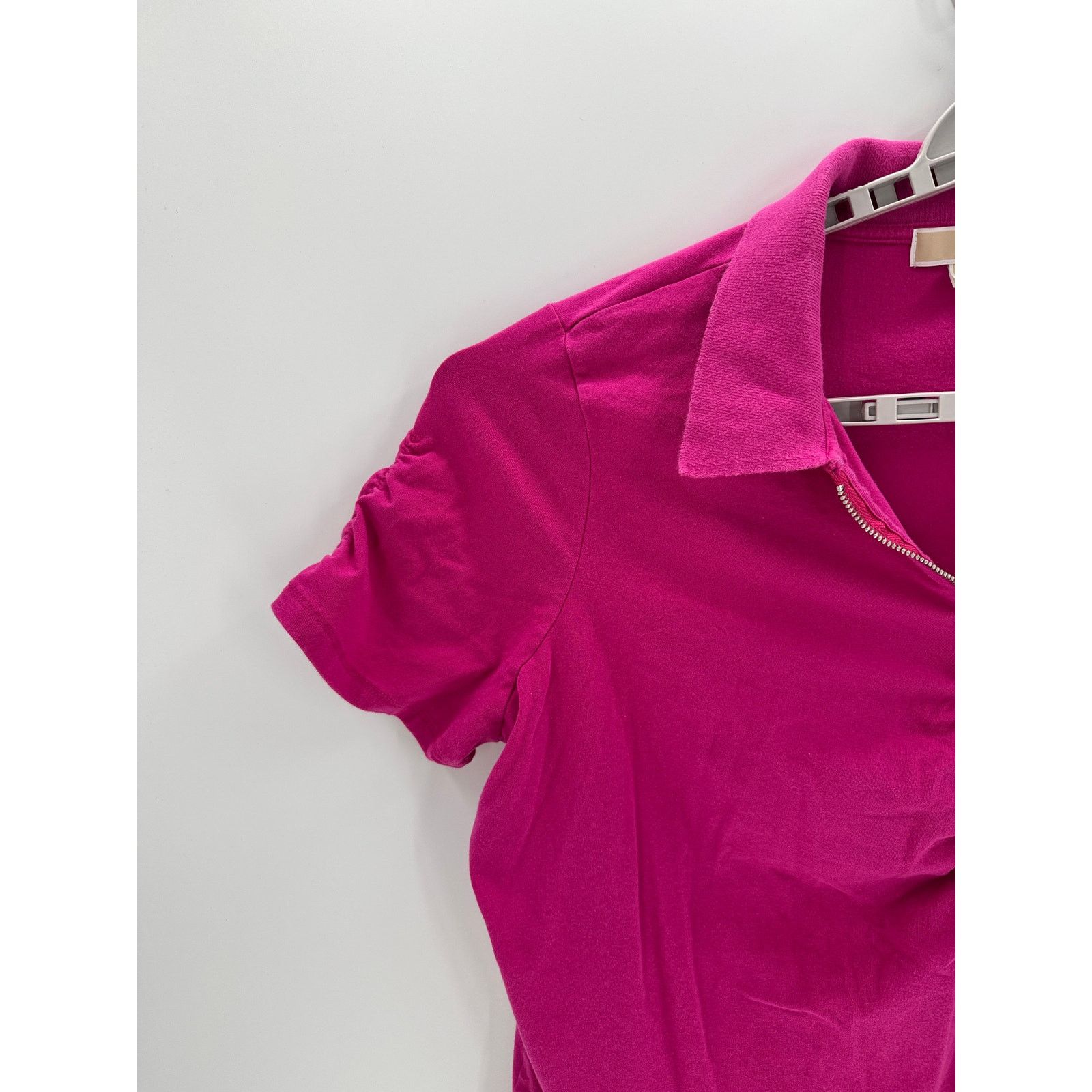 Michael Kors Michael Kors halfzip polo size 3X ruched bust silver zipper Size 3XL / US 20-22 - 4 Thumbnail