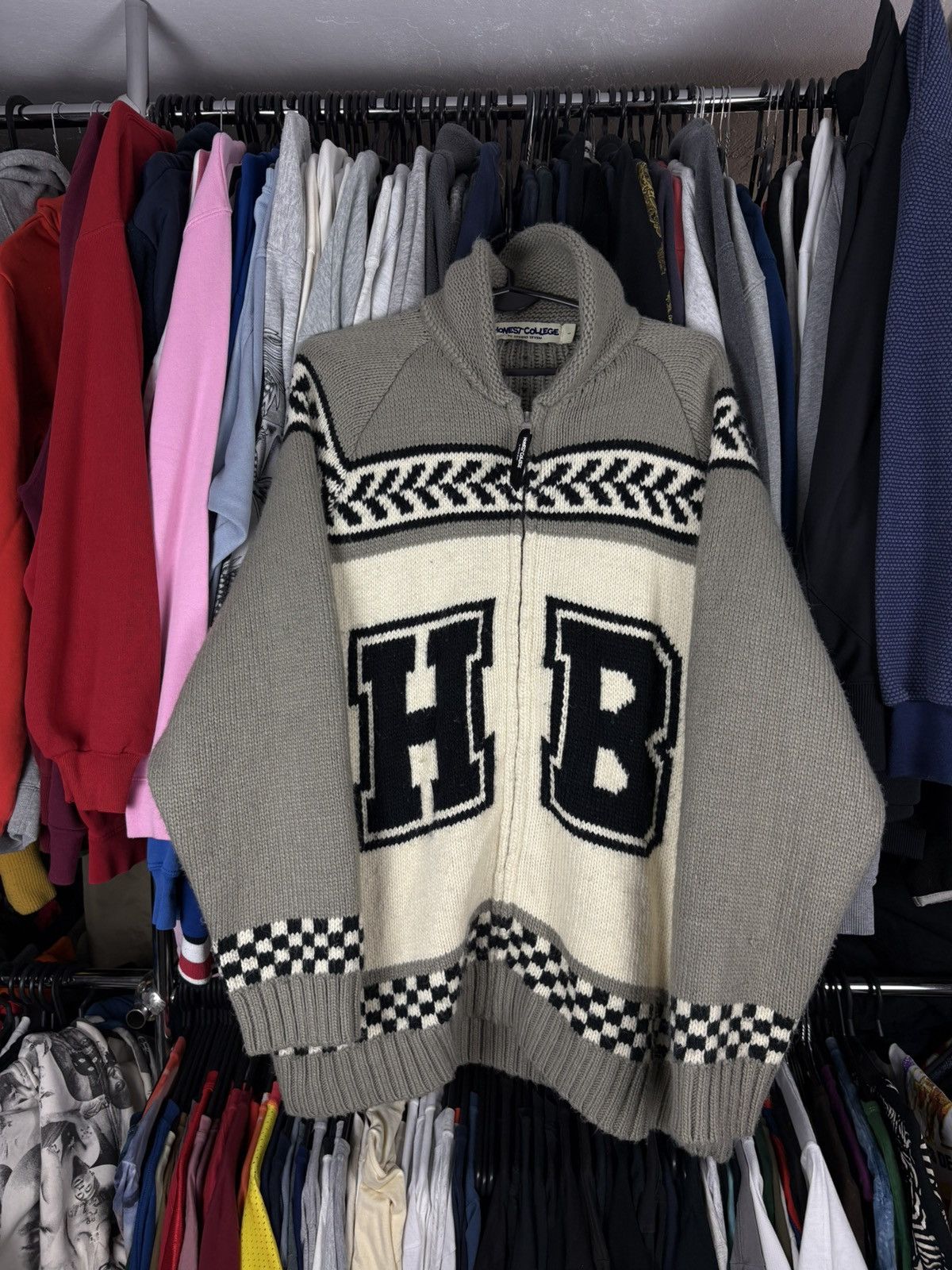 Japanese Brand × Studio Seven Honest College by Studio Seven zipper knit sweater wool Size US L / EU 52-54 / 3 - 2 Thumbnail