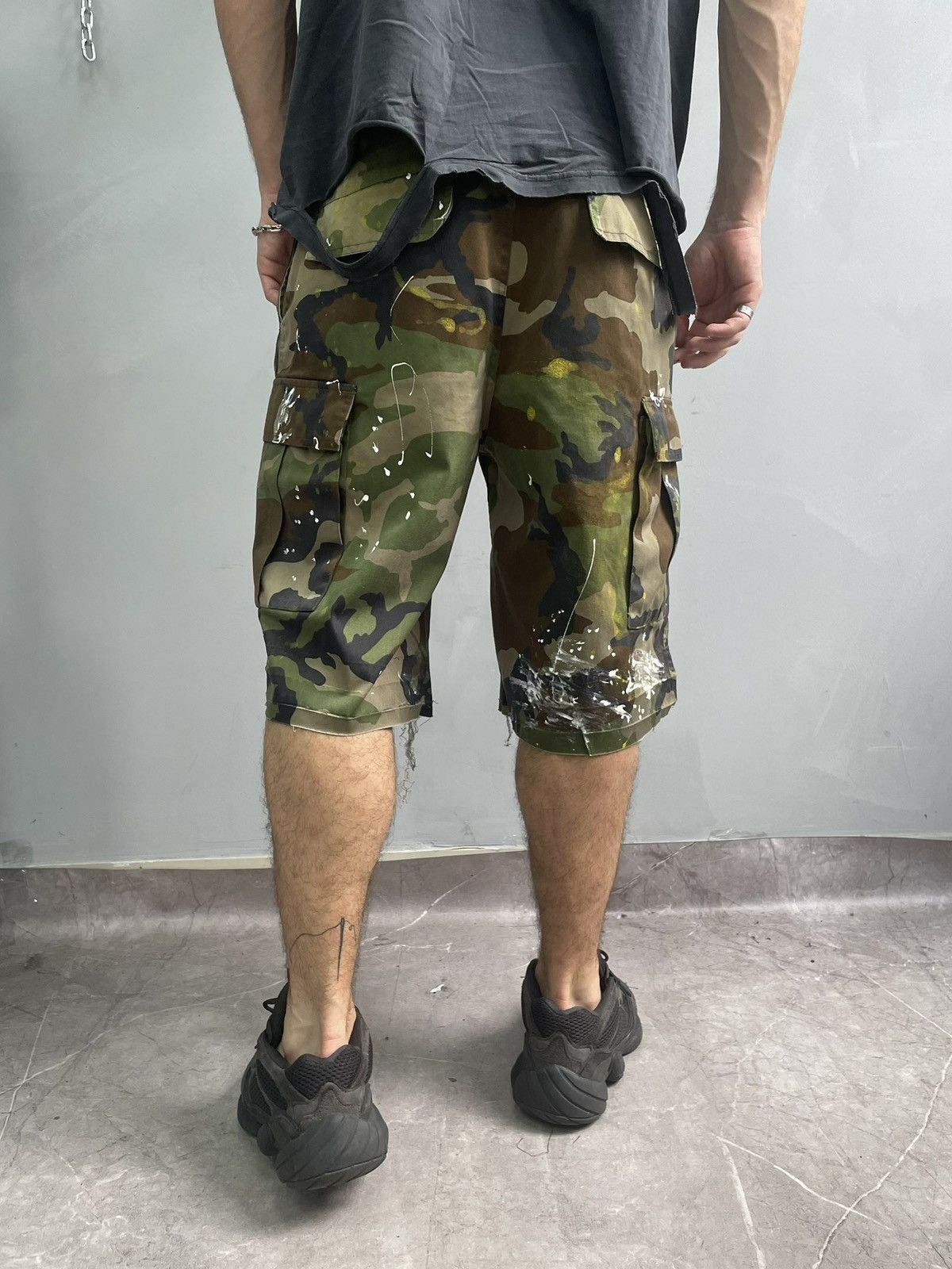 Carhartt Cargo 90s baggy wide leg shorts pained Gallery Dept style Size US 34 / EU 50 - 8 Thumbnail
