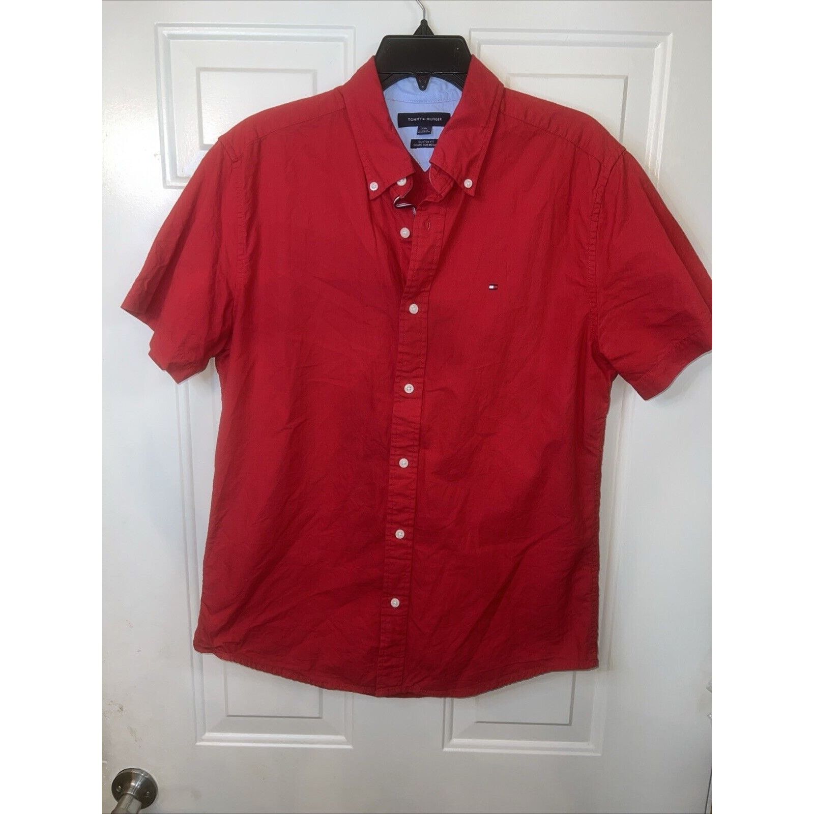 Tommy Hilfiger Tommy Hilfiger Button Up Shirt Men’s Size Large Short Sleeve Size US L / EU 52-54 / 3 - 2 Thumbnail