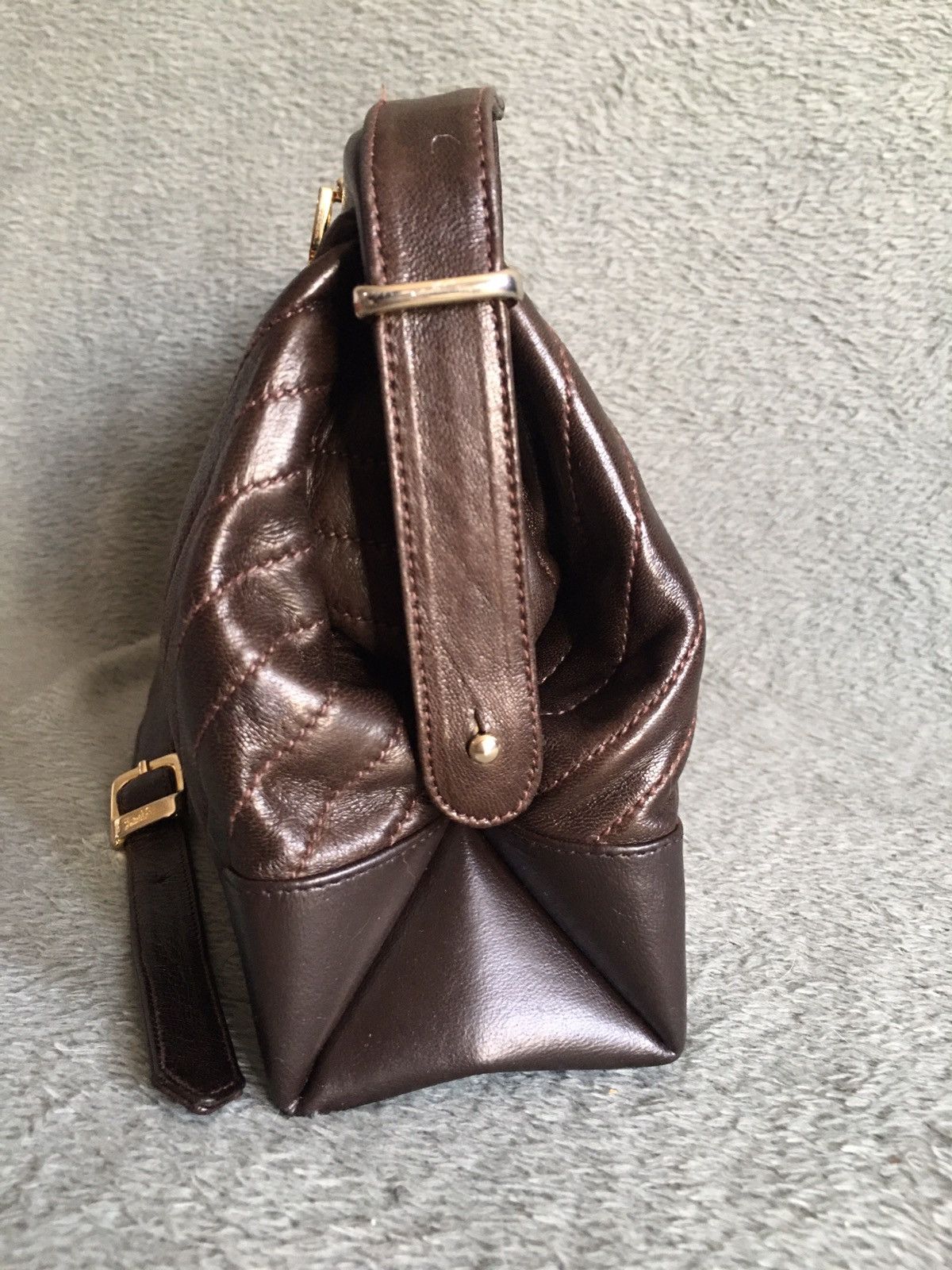 Emilio Pucci × Vintage Emilio Pucci Vintage Brown Leather Shoulder Bag Size ONE SIZE - 6 Thumbnail