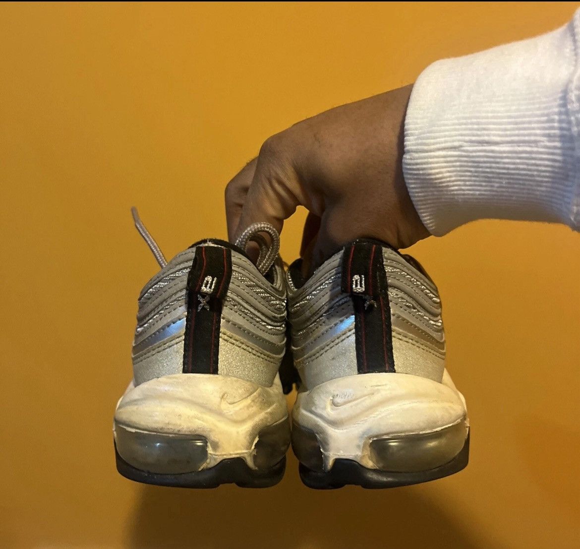 Nike Nike Air Max 97 Silver Bullet Size US 5.5 / EU 38 - 4 Thumbnail