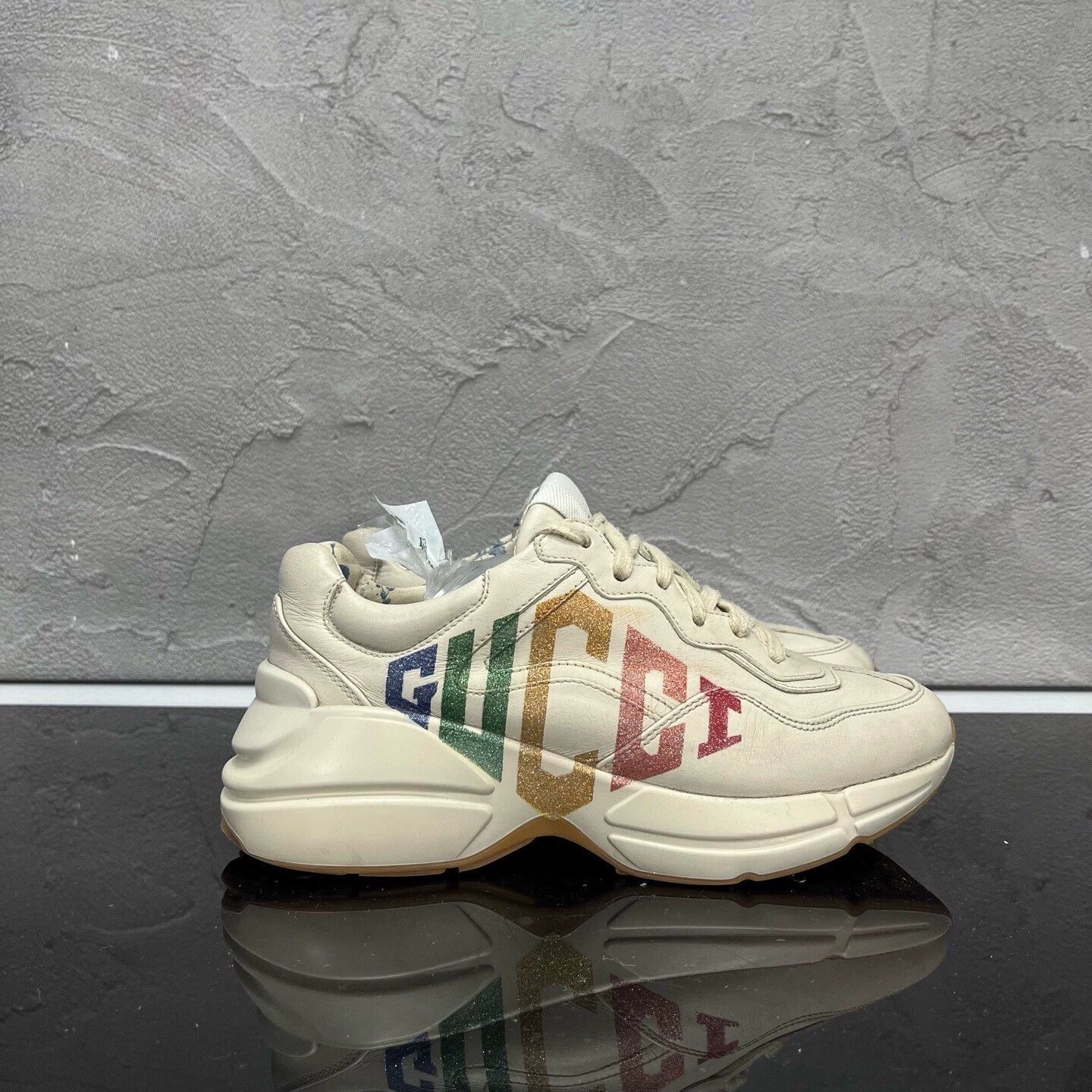 Gucci GUCCI Colorful Sequin Dad Shoe EUR35 98 New Size US 4 / IT 34 - 3 Thumbnail