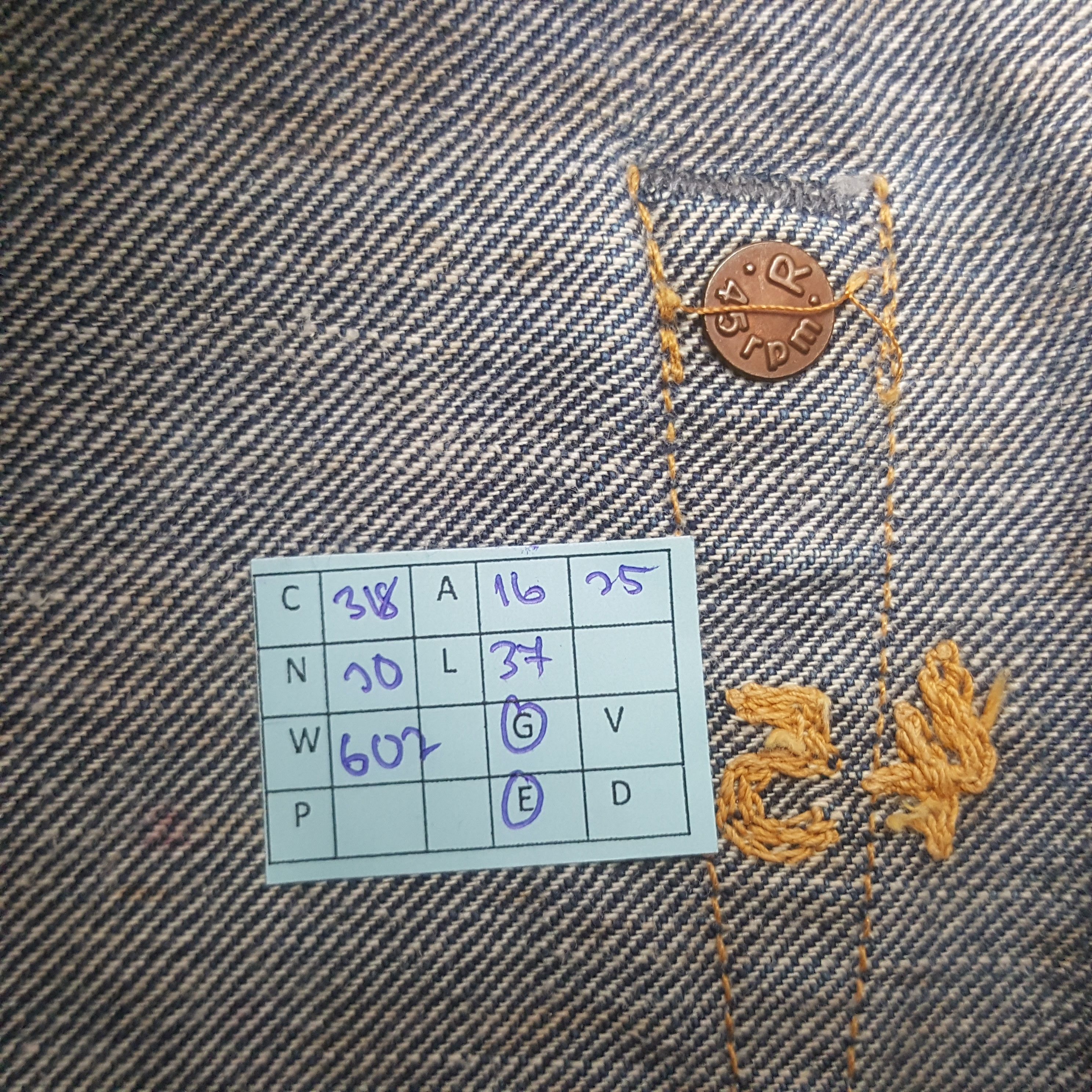 45rpm Vintage 45rpm Japanese Denim Jeans Size US 32 / EU 48 - 13 Thumbnail