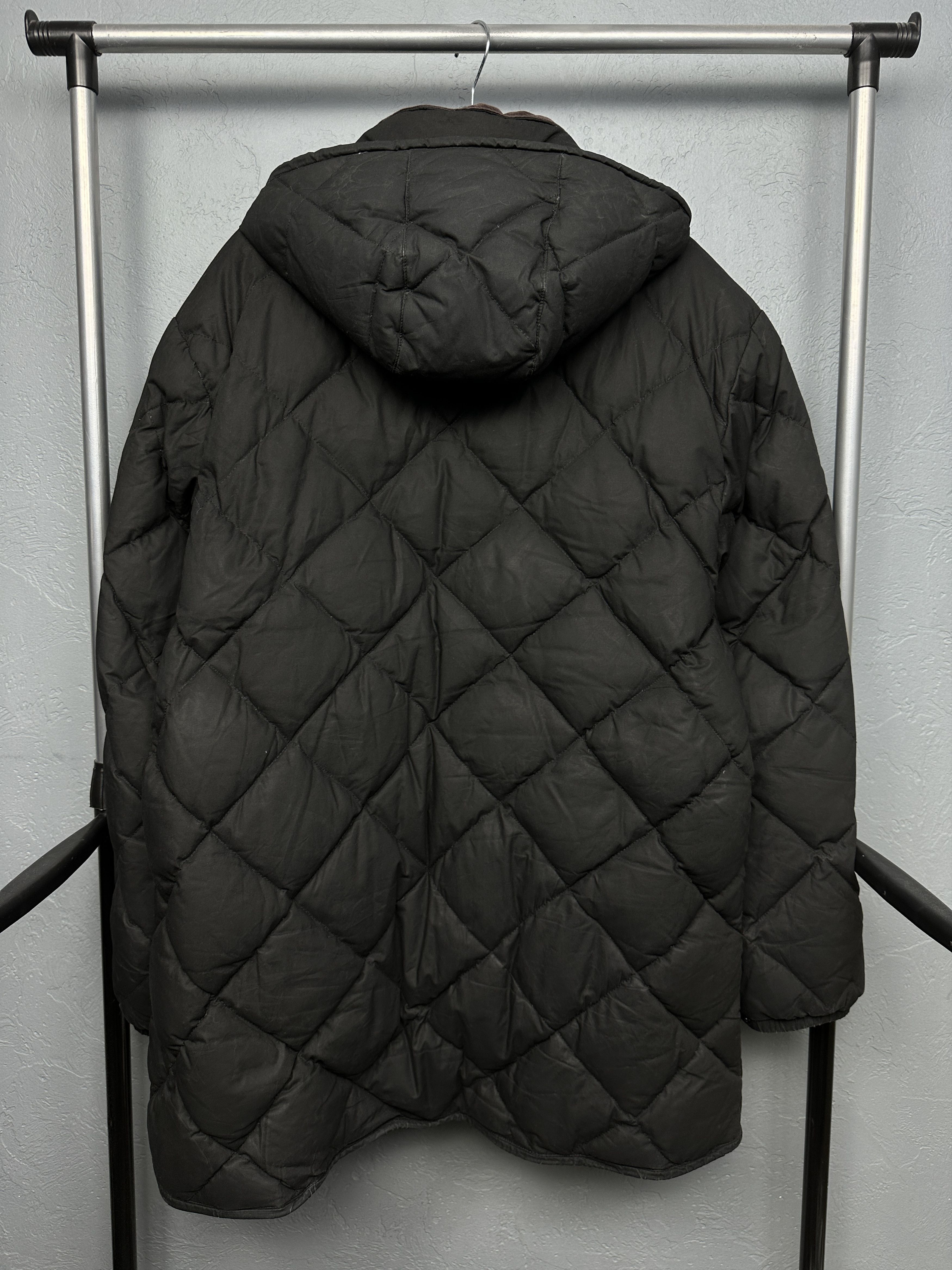 Barbour Barbour Mens Down Wax Puffer Waxed Jacket Size US XL / EU 56 / 4 - 12 Thumbnail