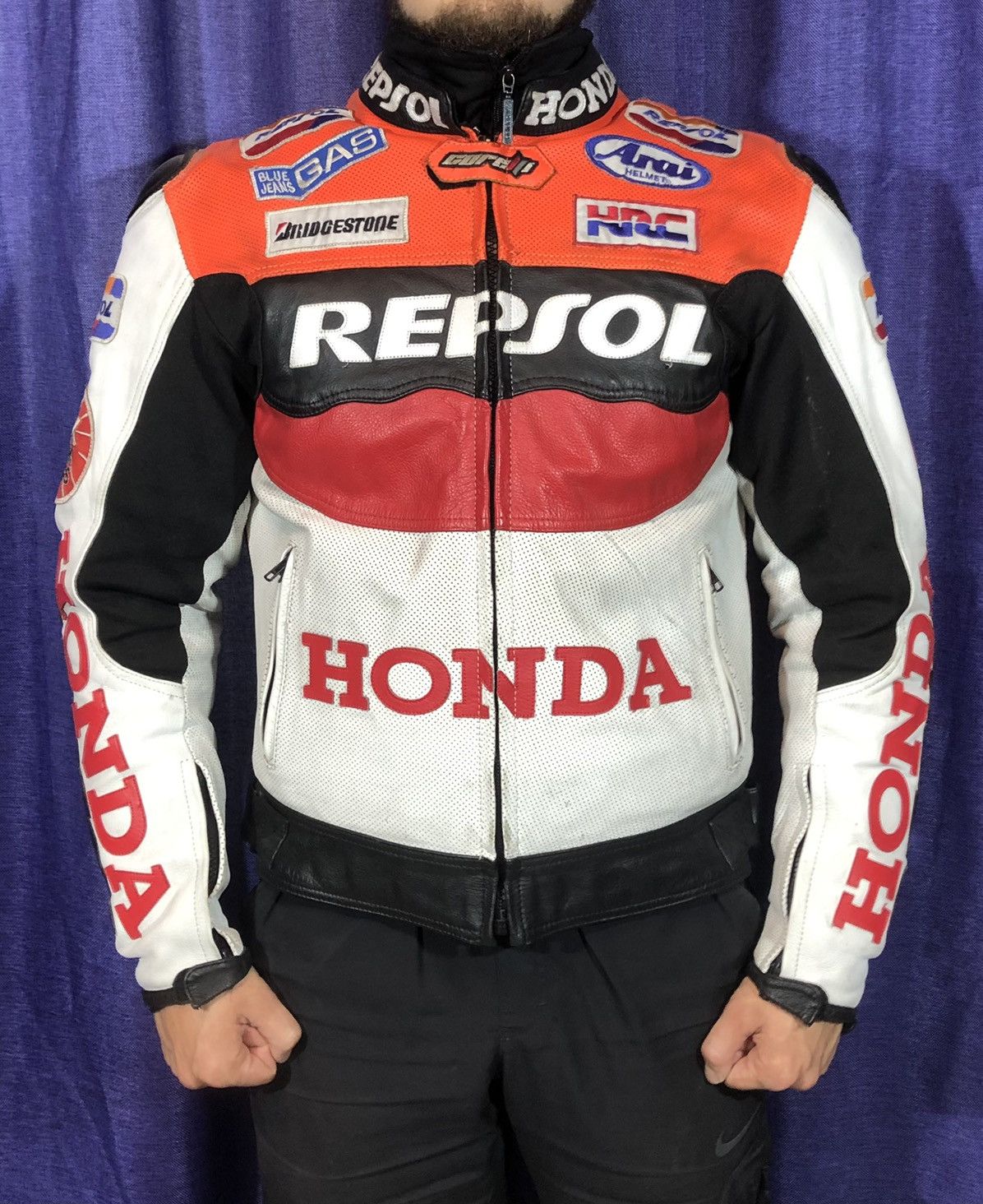 Dainese × Ferrari × Yamaha Honda Motorcycle leather jacket racing Size US M / EU 48-50 / 2 - 2 Thumbnail
