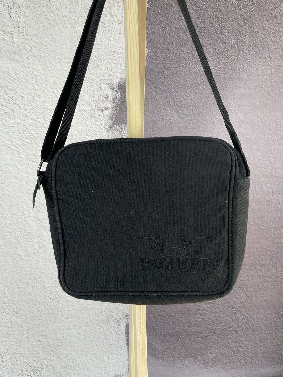 THE ROKKER COMPANY The Rokker Company black cotton shoulder bag Size ONE SIZE - 3 Thumbnail