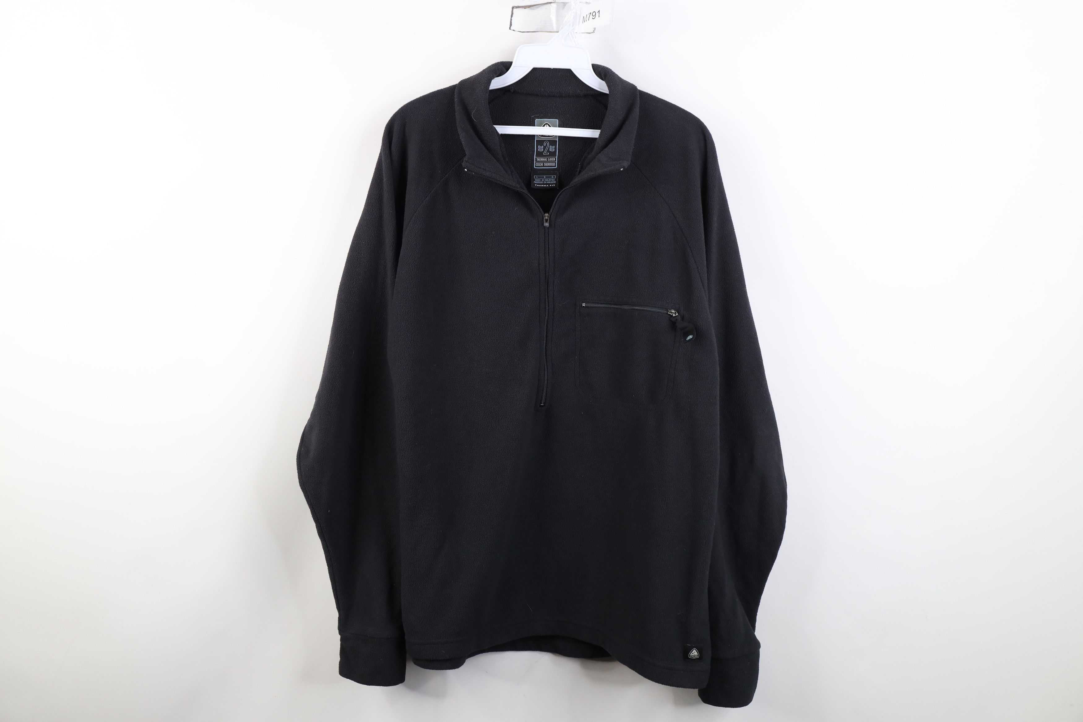 Nike Vintage Nike ACG Mini Swoosh Half Zip Fleece Sweater Black Size US L / EU 52-54 / 3 - 1 Thumbnail