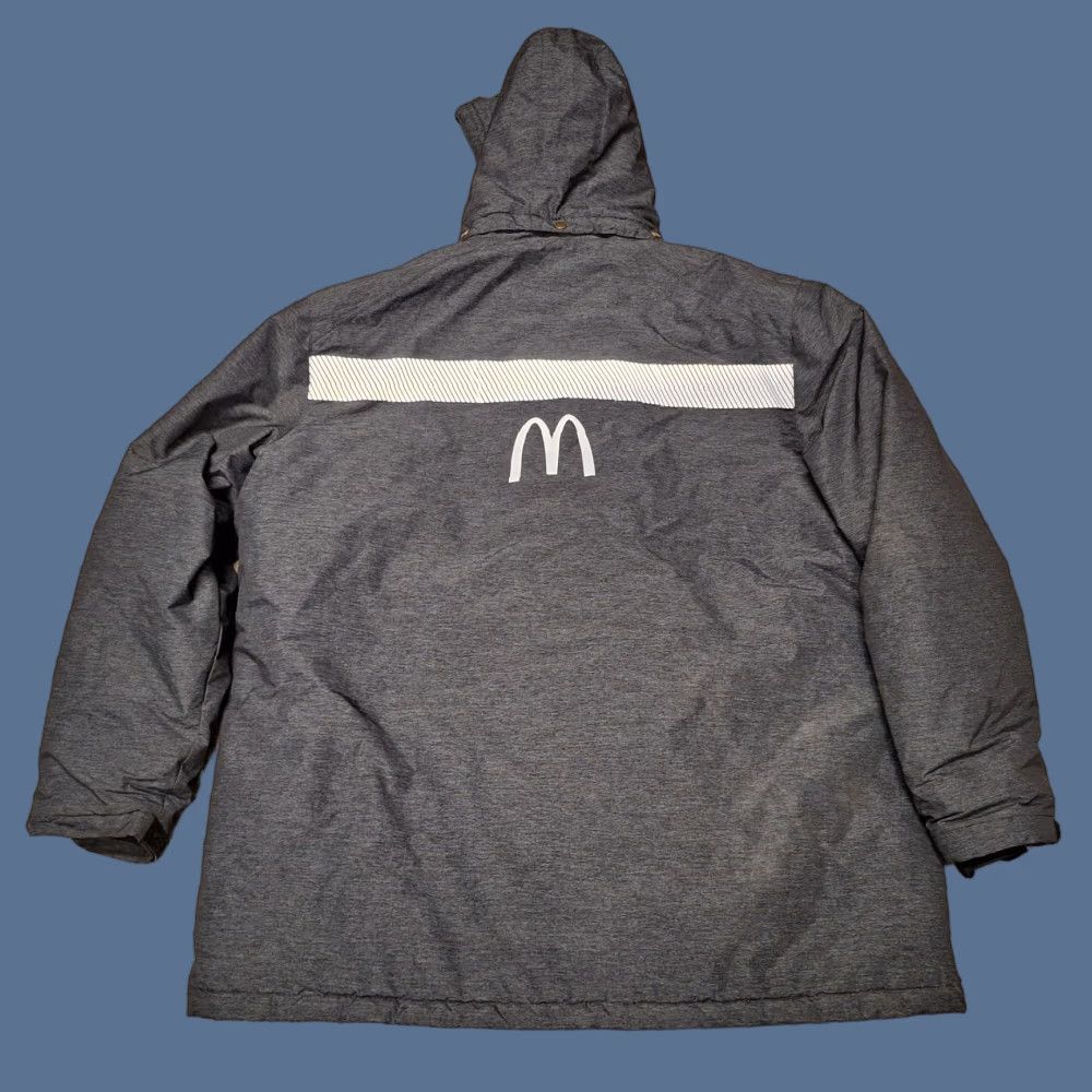 Vintage McDonalds Apparel Collection McDonald's Parka Jacket 3XL Quilted Reflective Nylon Jacket Mens Gray 3XL Size US XXL / EU 58 / 5 - 1 Thumbnail