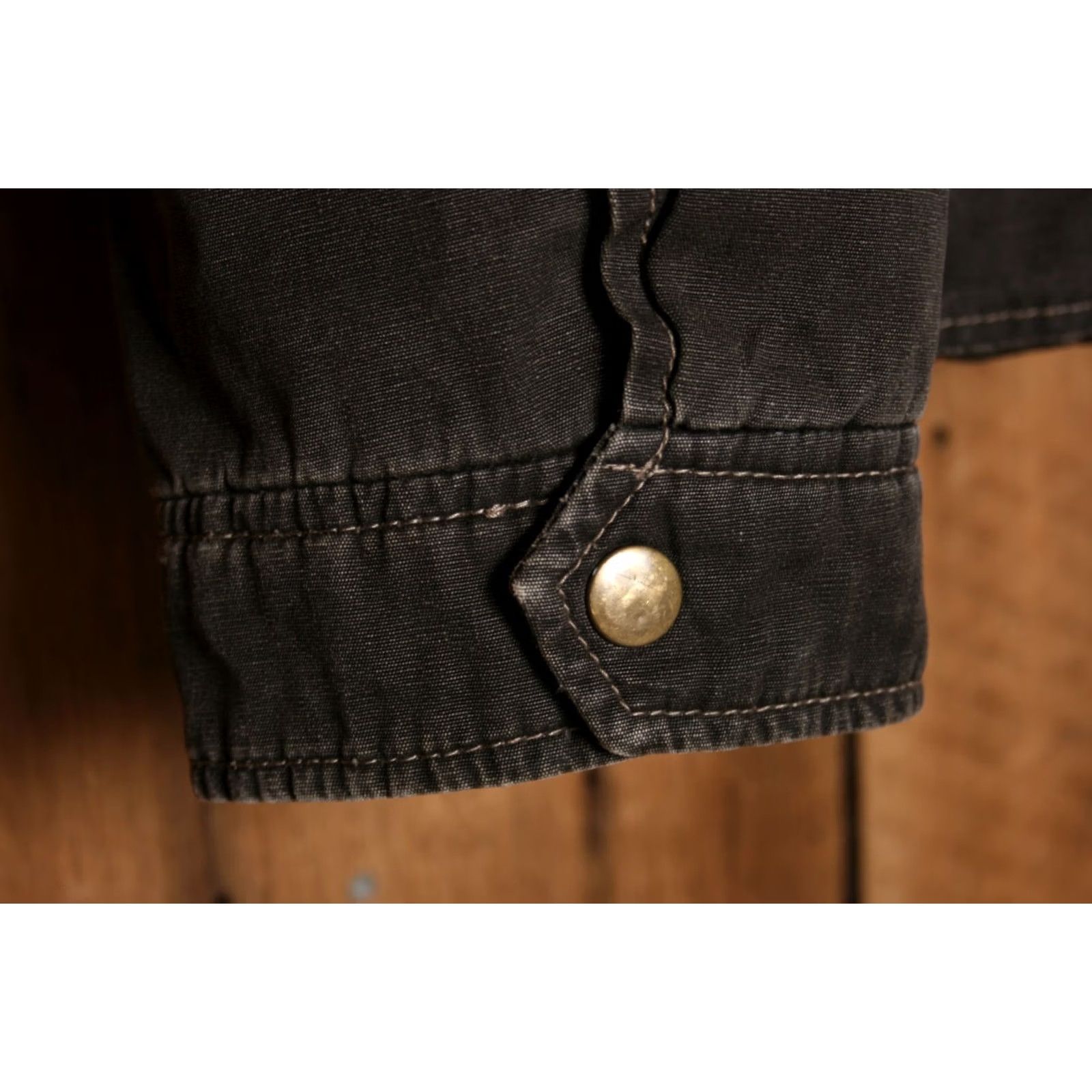 Vintage Buckle Brown Washed Canvas Quilt Lined Insulated Short Jacket Sz. XL Mens Size US 36 / EU 52 - 4 Thumbnail