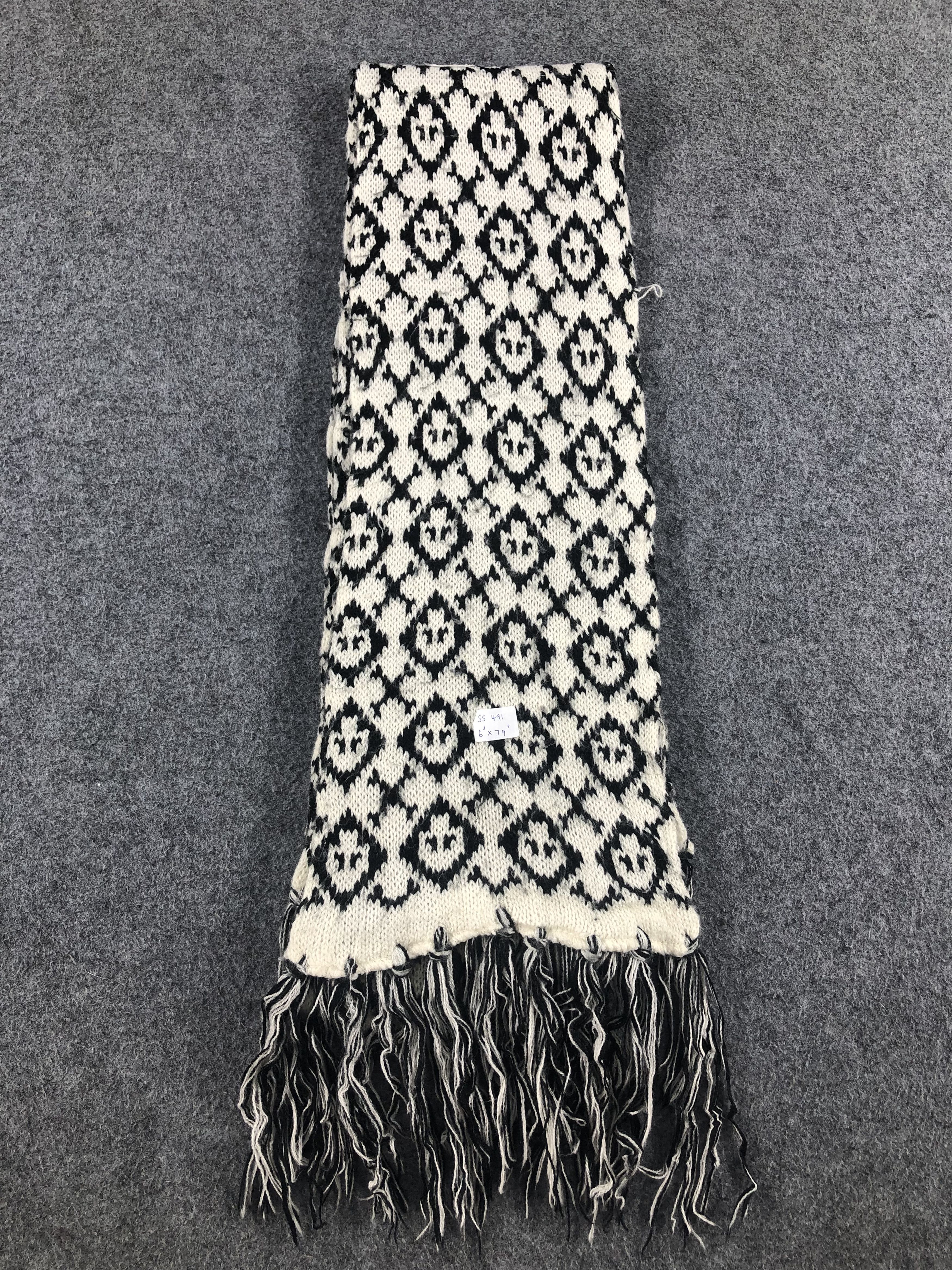 Vintage Mini Skulls Scarf / Muffler / Neckwear Size ONE SIZE - 2 Thumbnail