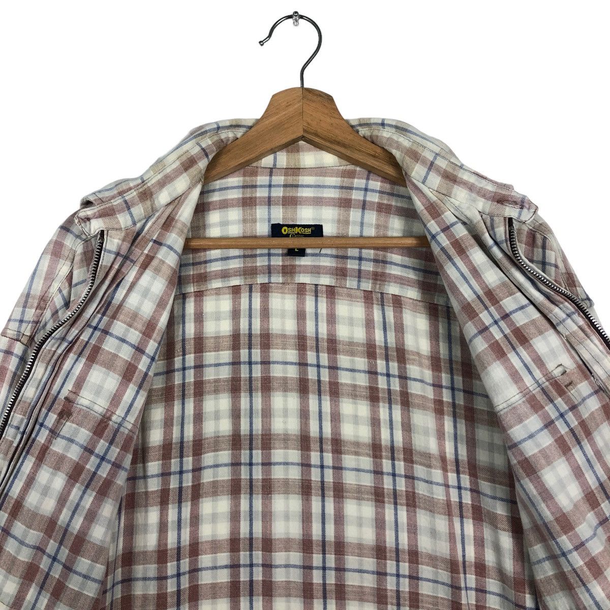 Oshkosh 🔥90’s Vintage Work Chore Jacket Oshkosh Tartan Design Size US L / EU 52-54 / 3 - 10 Thumbnail