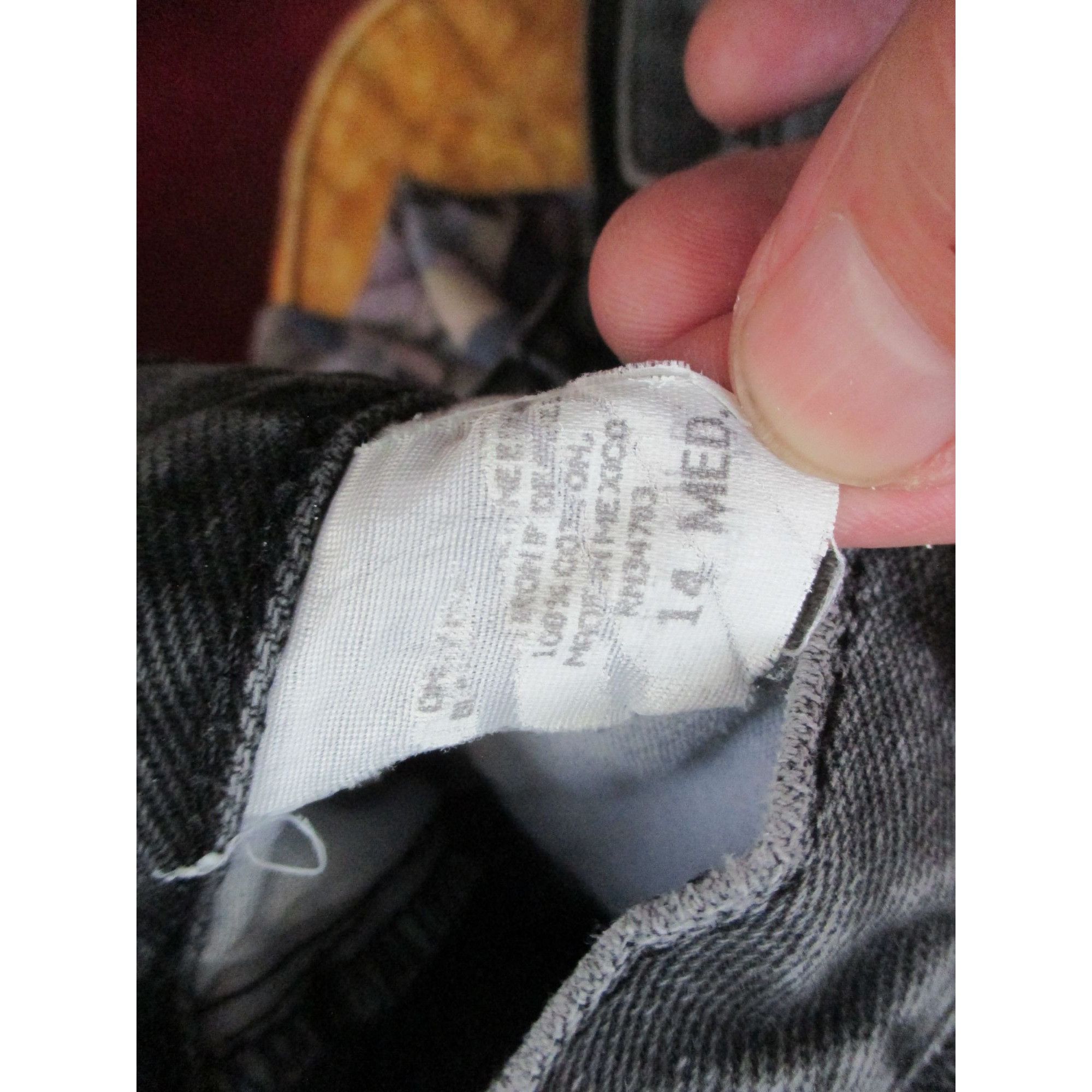 Lee Vintage Women's Jeans 14 32x28 Lee Black Faded Denim Distres Size 36" / US 14 / IT 50 - 5 Thumbnail