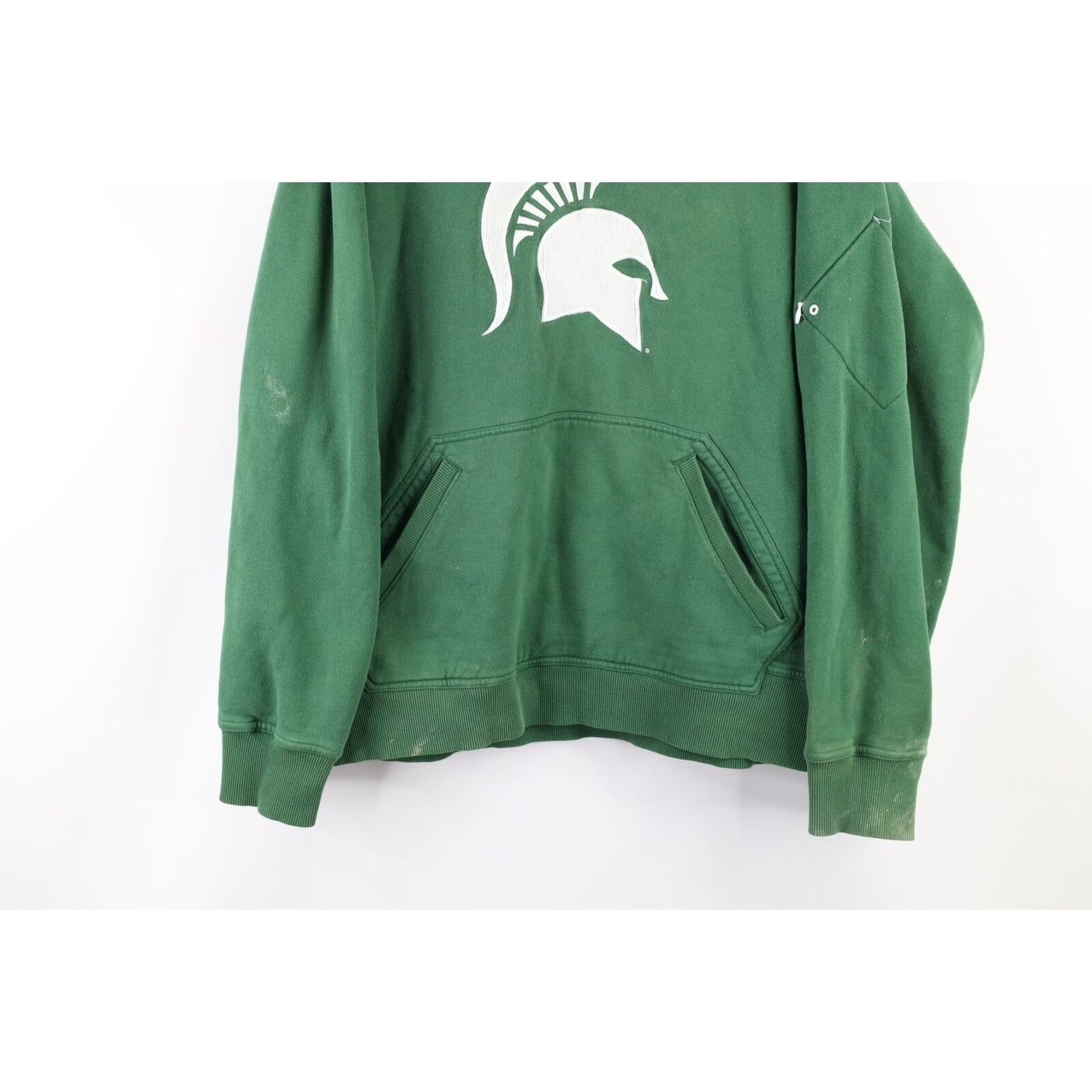 Nike × Vintage Nike Travis Scott Swoosh Michigan State University Hoodie Size US L / EU 52-54 / 3 - 3 Thumbnail