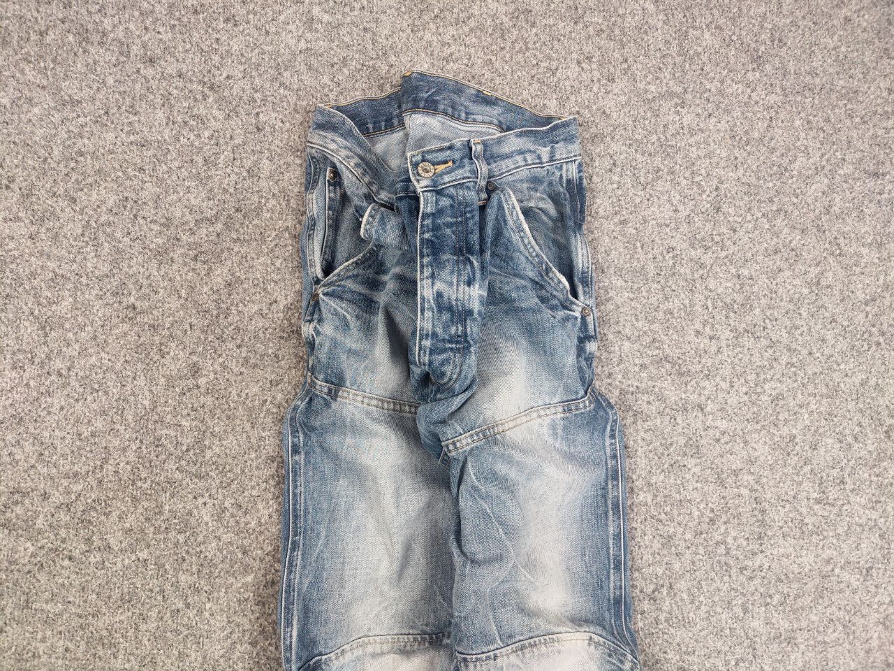 G-Star Vintage G Star Raw 3D Loose Double Knee Faded Denim Jeans Size US 33 - 5 Thumbnail