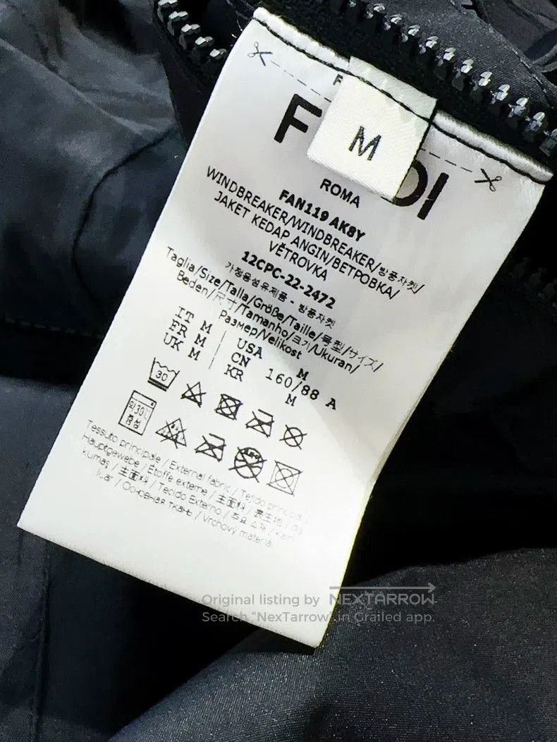 Fendi Fendi Black Long Sleeve Short Zip-up Hooded Jacket Size M / US 6-8 / IT 42-44 - 7 Thumbnail