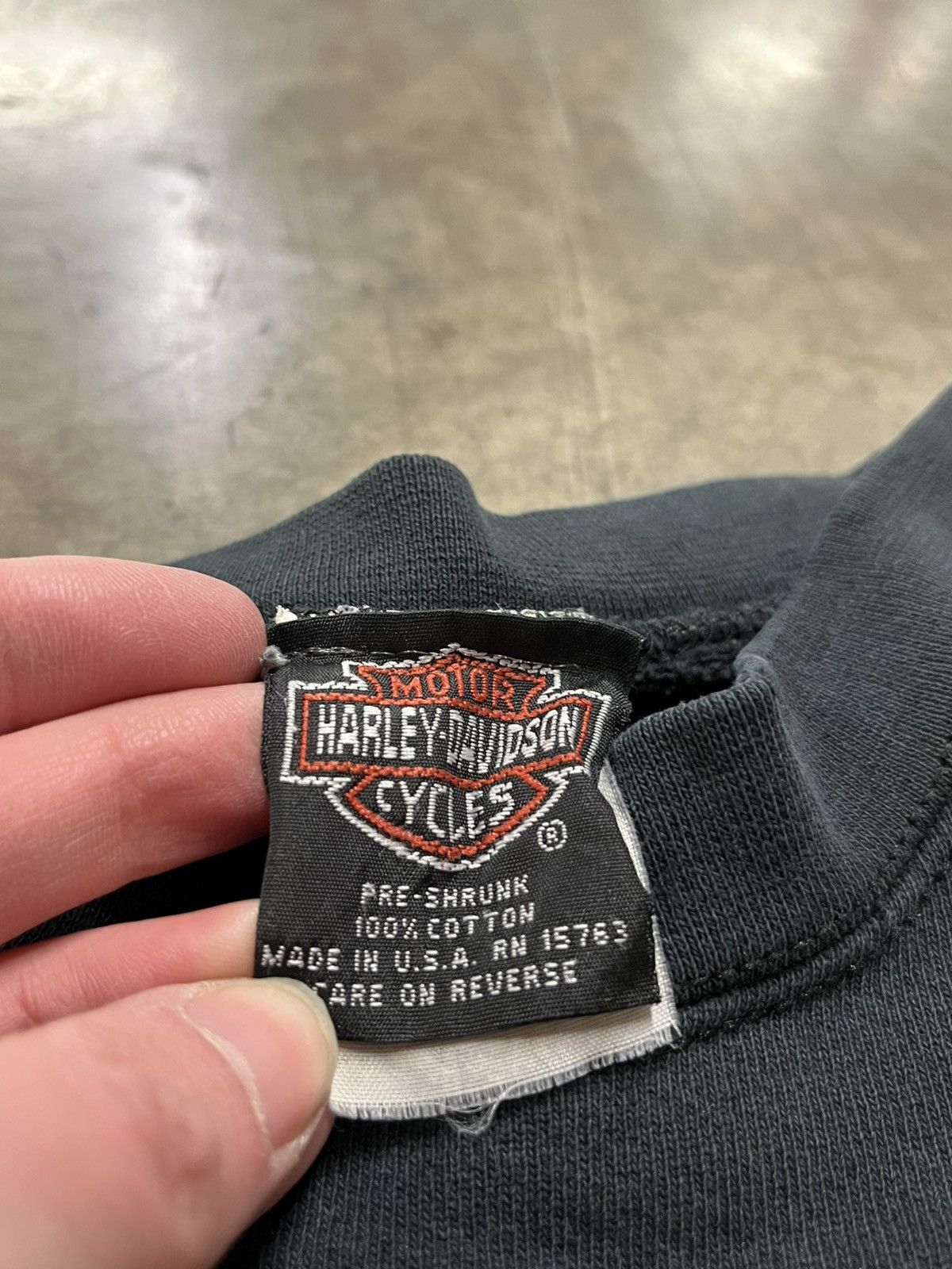 Harley Davidson × Vintage Harley Davidson vintage boxy fit crewneck sweatshirt rare Size US XL / EU 56 / 4 - 5 Thumbnail
