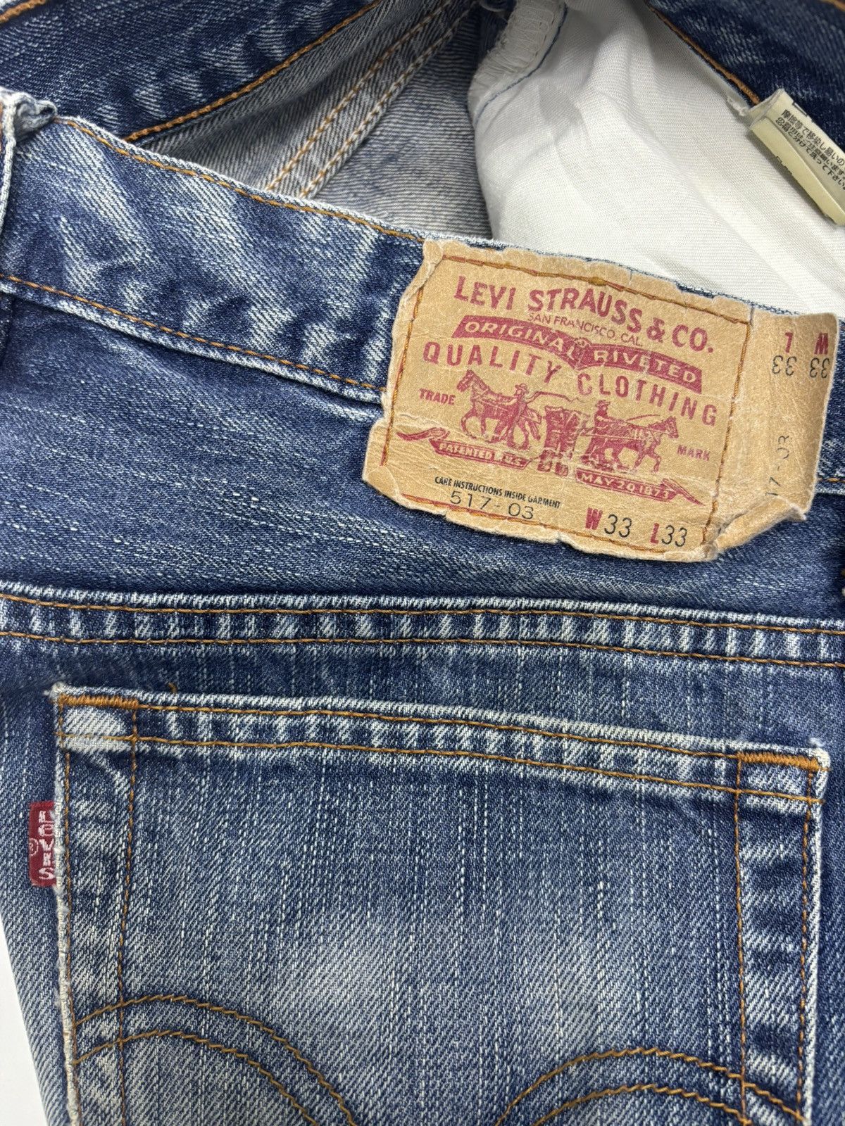 Levi's Vintage Clothing 💥LEVIS 517 Flare Denim Jean Bootcut Size US 33 - 10 Thumbnail