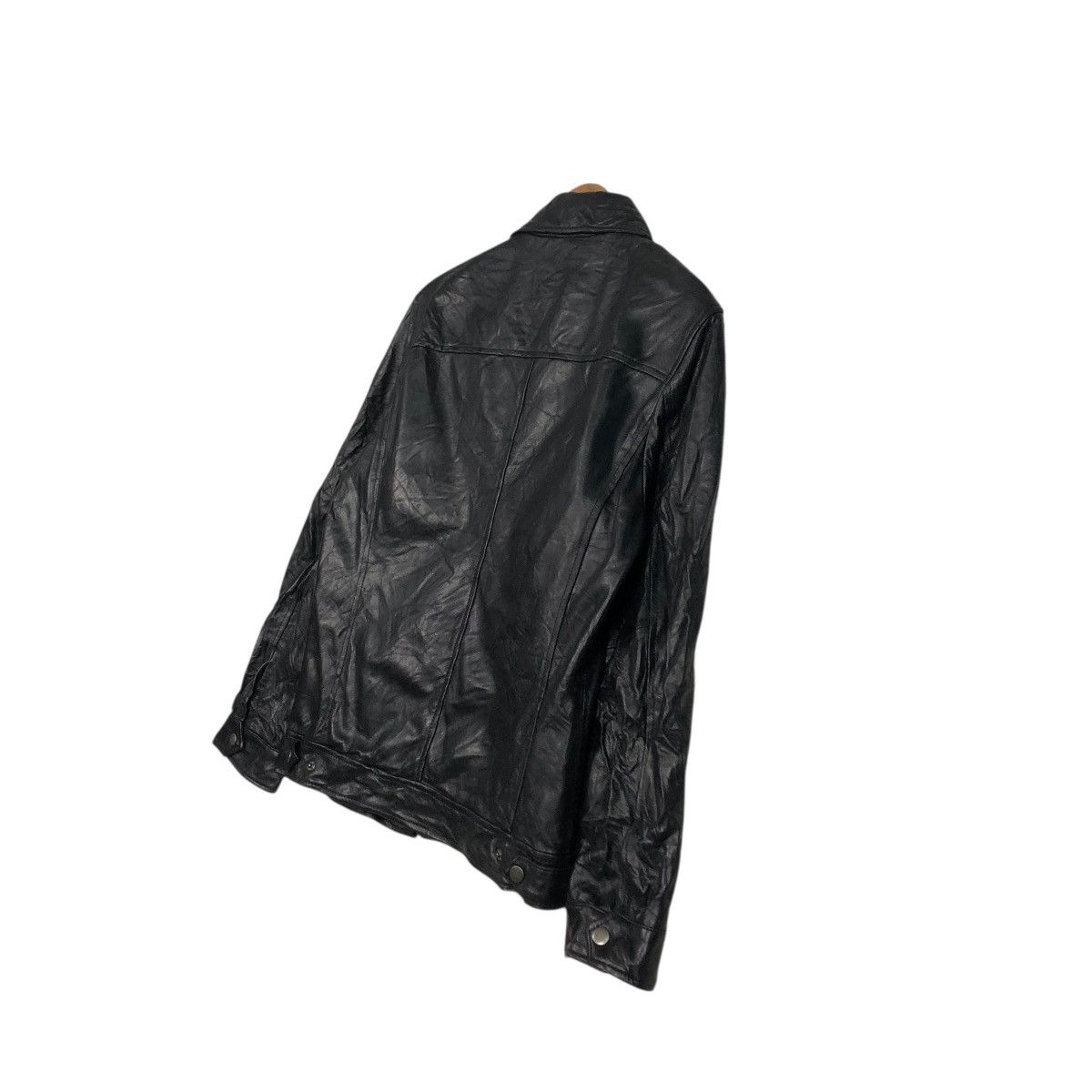 Japanese Brand 🔥VINTAGE UNBRANDED SOFT LEATHER JACKET RACER ISSEY MIYAKE Size US S / EU 44-46 / 1 - 12 Thumbnail