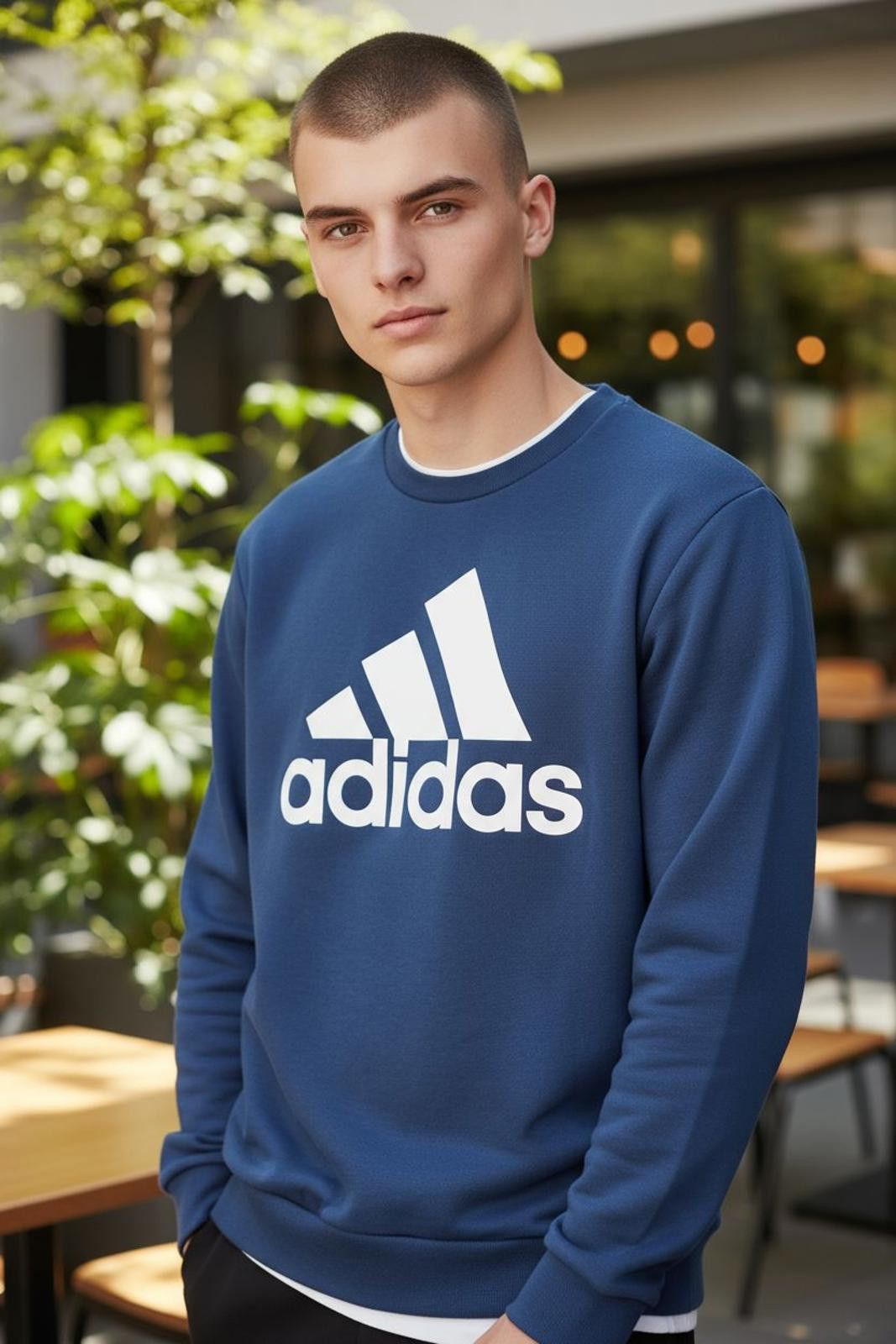 Adidas Adidas Golf Blue Crewneck Sweatshirt Size US M / EU 48-50 / 2 - 1 Thumbnail