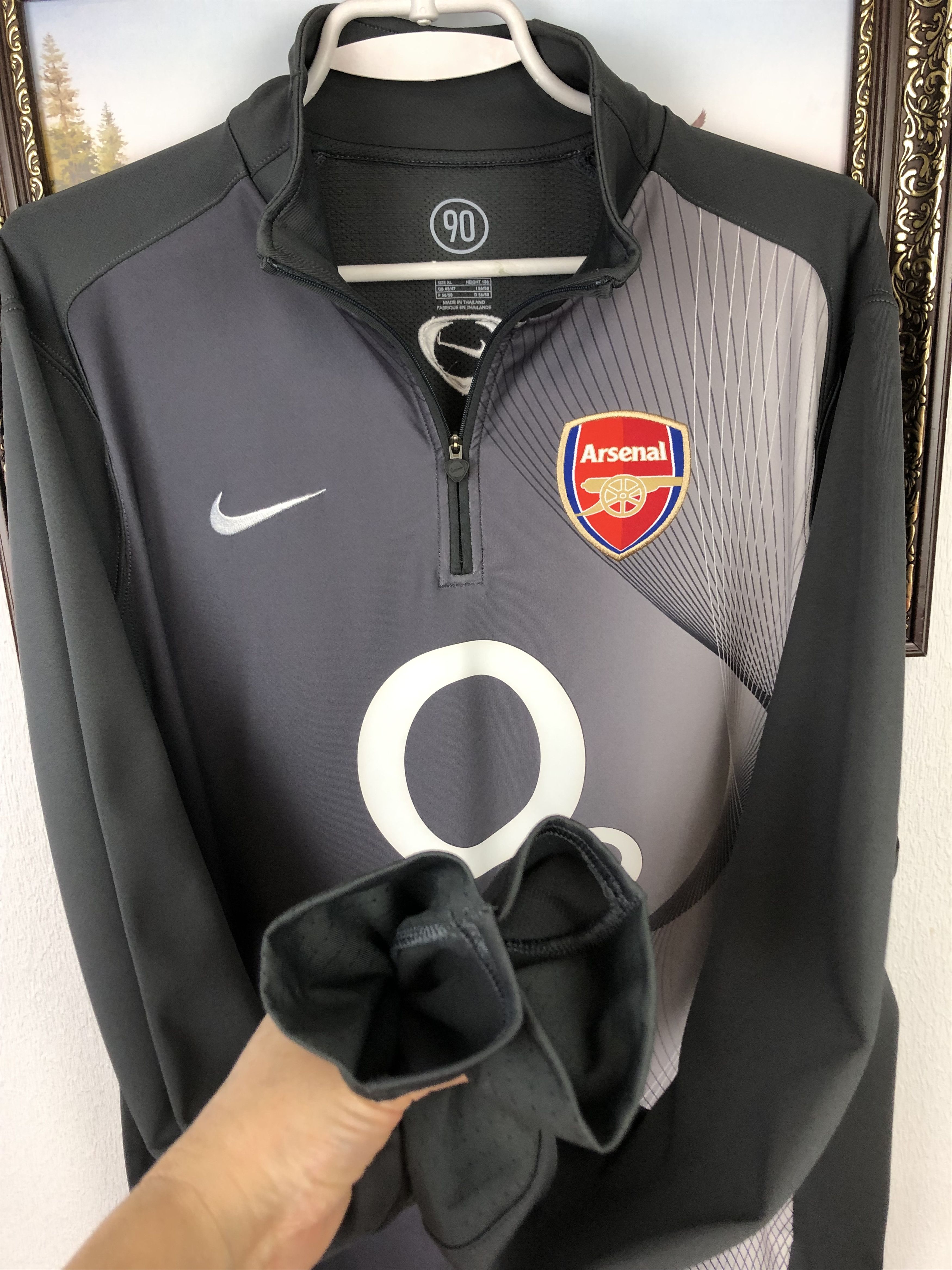 Nike Vintage Nike Arsenal o2 Track Training Sweatshirt Gunners Size US XL / EU 56 / 4 - 6 Thumbnail