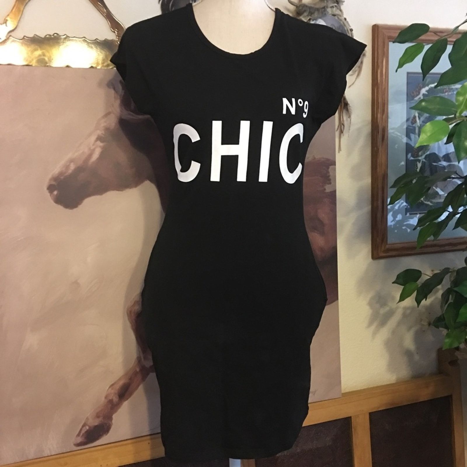 Other Gagaopt No 9 Chic black stretch shirt dress M Size M / US 6-8 / IT 42-44 - 1 Thumbnail