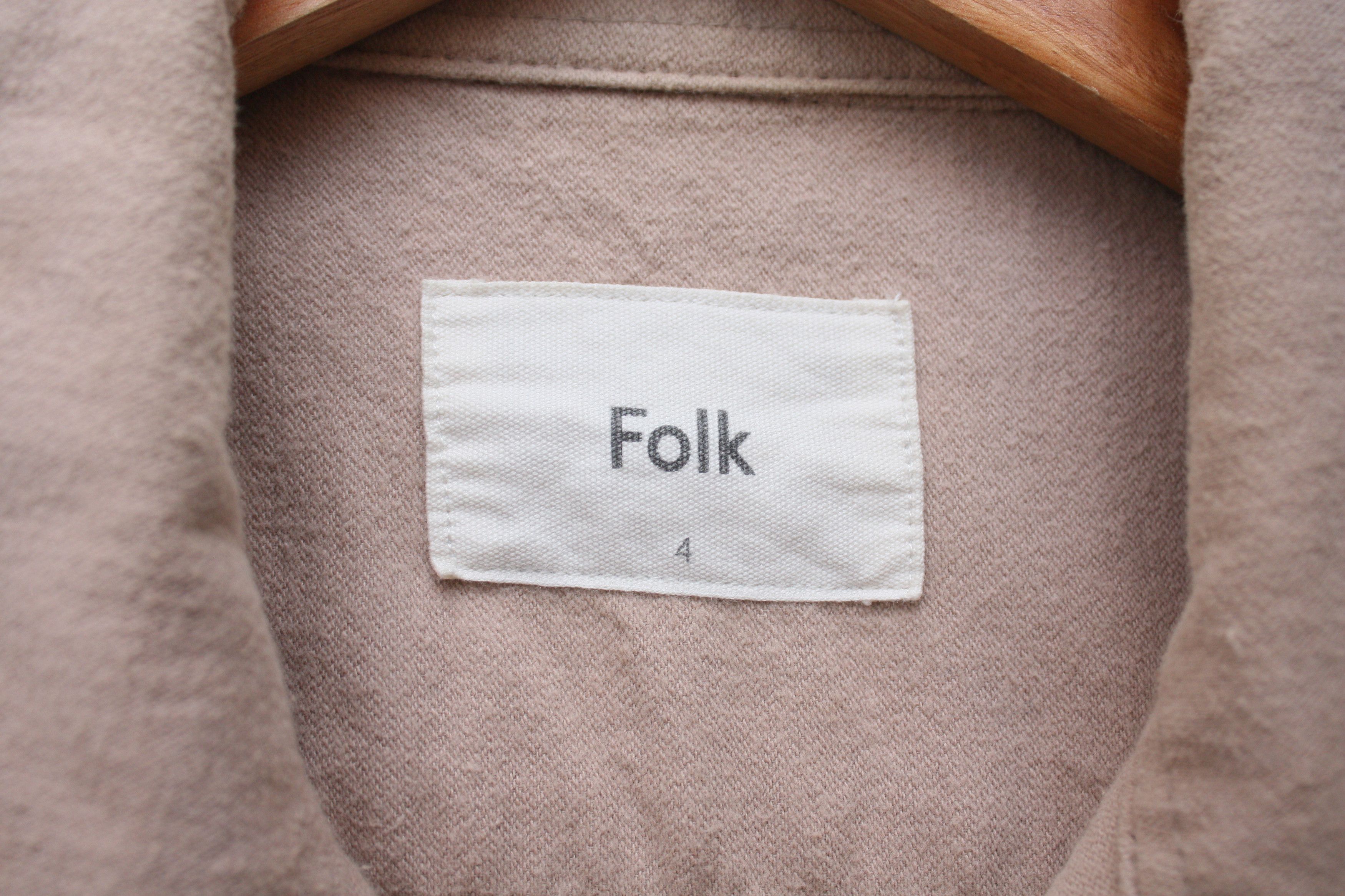 Folk Folk Camel Beige Flannel Shirt Men's Medium Size US M / EU 48-50 / 2 - 5 Thumbnail