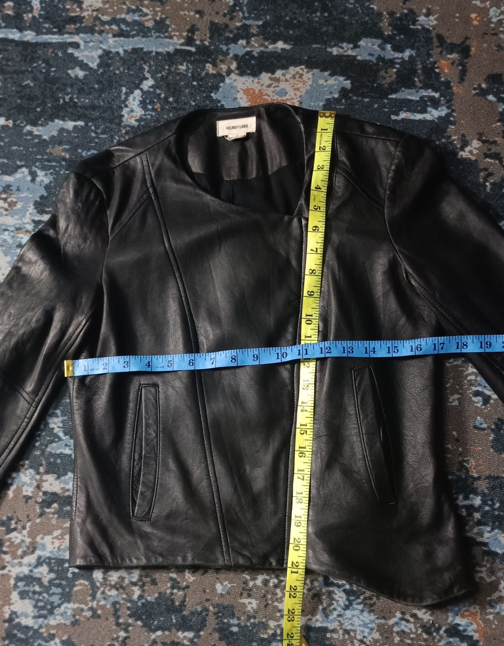 Helmut Lang 🔥HELMUT LANG Intermix Black Lamb Leather Asymmetrical Size S / US 4 / IT 40 - 16 Thumbnail