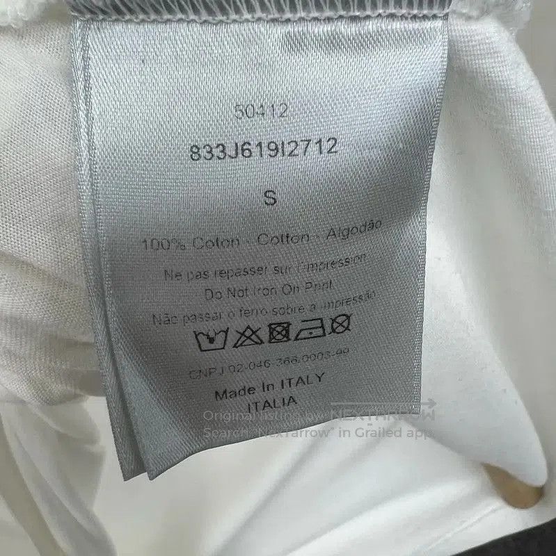 Dior Dior White Cotton Long Sleeve T-Shirt . Size US S / EU 44-46 / 1 - 5 Thumbnail