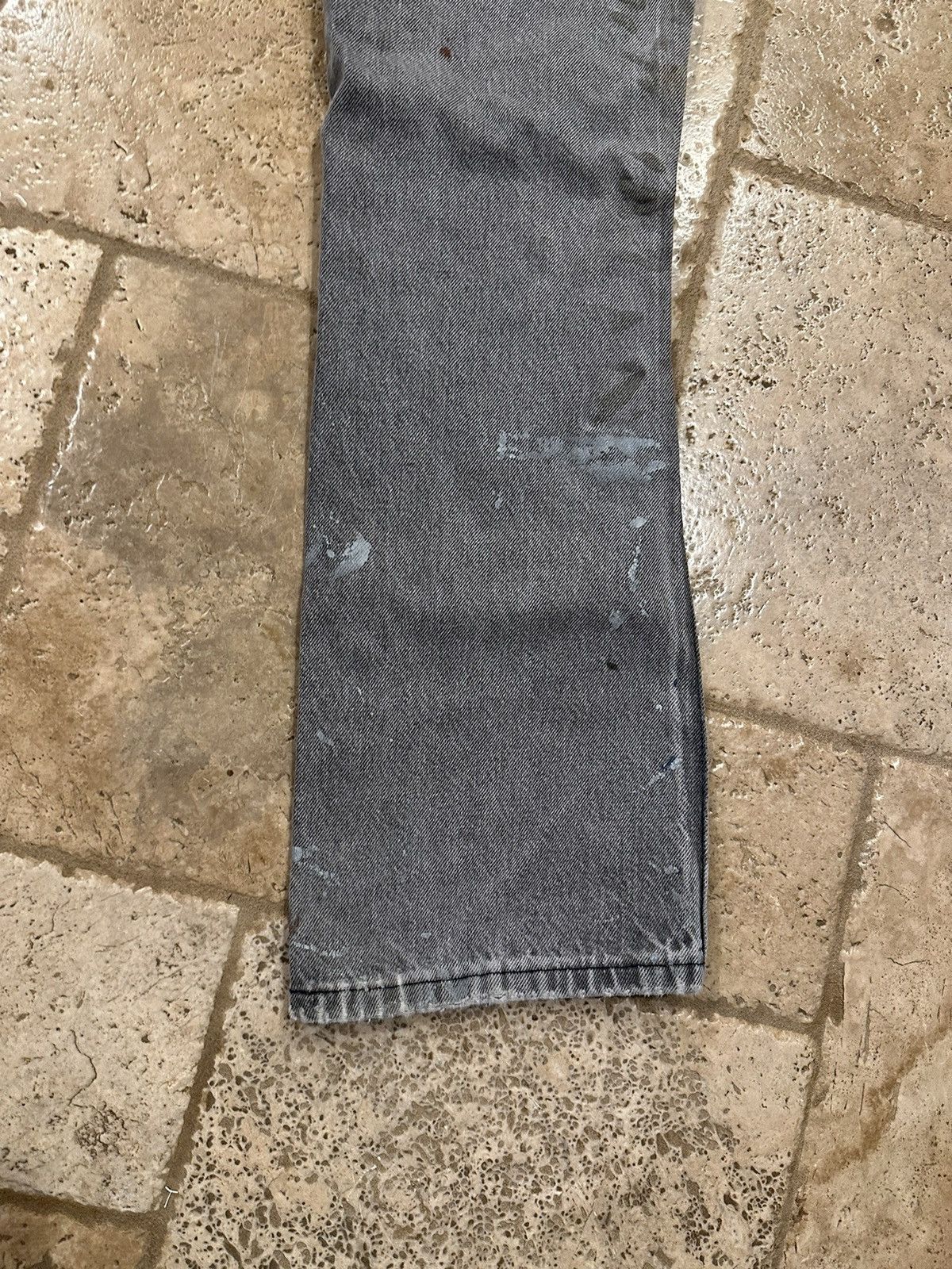 Rustler × Vintage Vintage Rustler Black faded Distressed Painter Denim Jeans Size US 32 / EU 48 - 8 Thumbnail