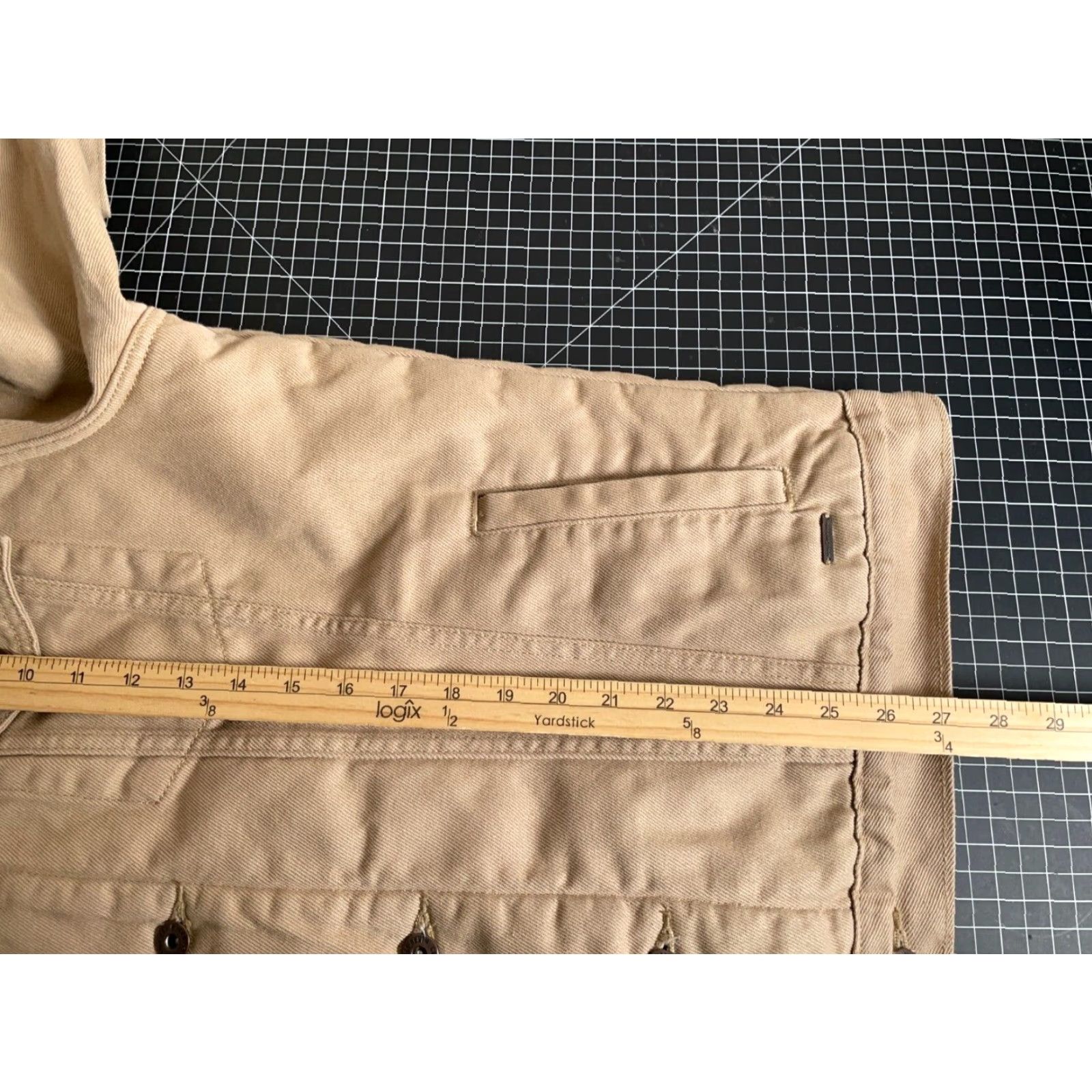 Denime Grunge Corduroy Jacket The 1964 Denim Company L Original Large Beige Bomber Jacket Mens XL (measures more like Large) Size US L / EU 52-54 / 3 - 6 Thumbnail